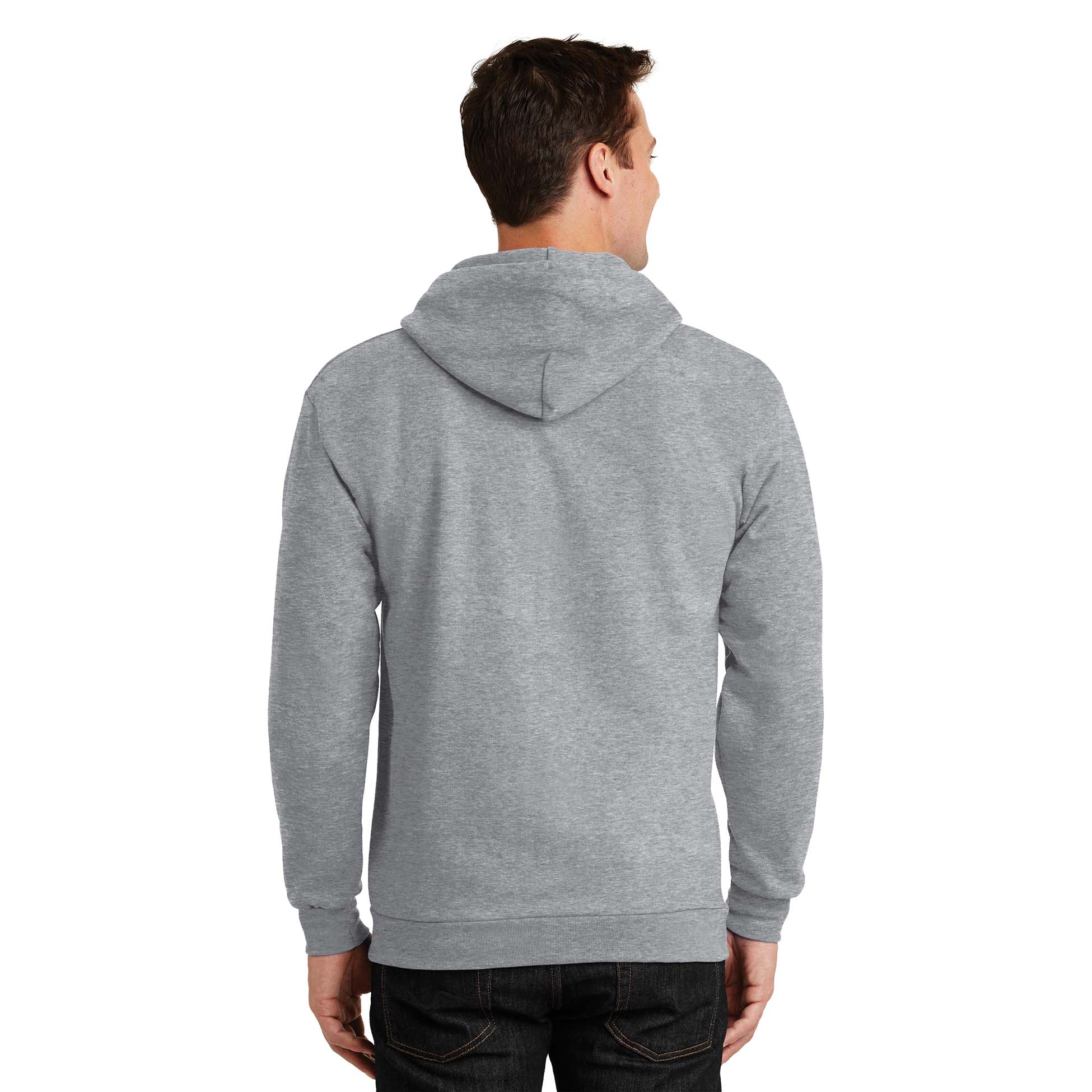 Port & Company PC90ZH Essential Fleece Full-Zip Hooded Sweatshirt ...