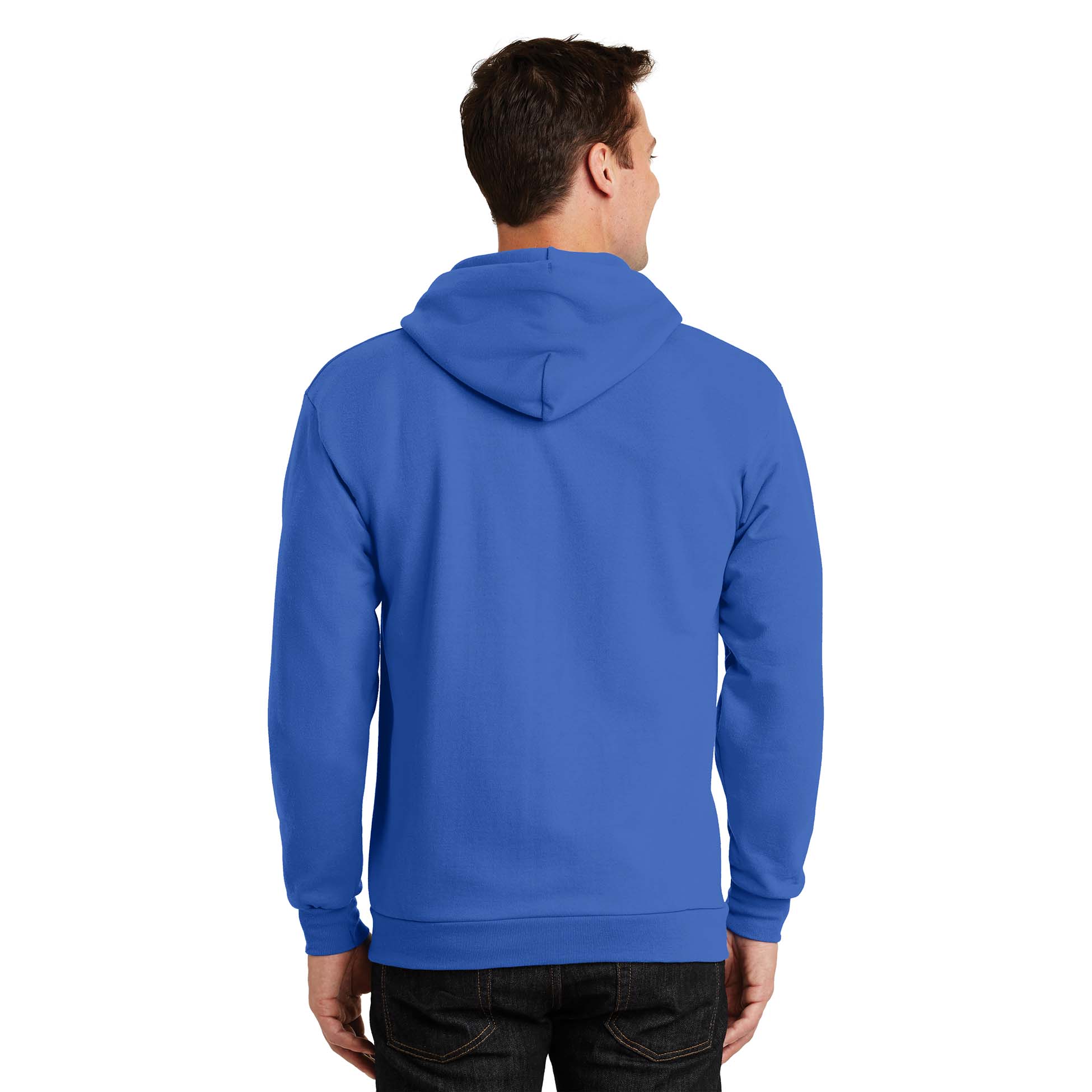 Port & Company PC90ZH Essential Fleece Full-Zip Hooded Sweatshirt ...