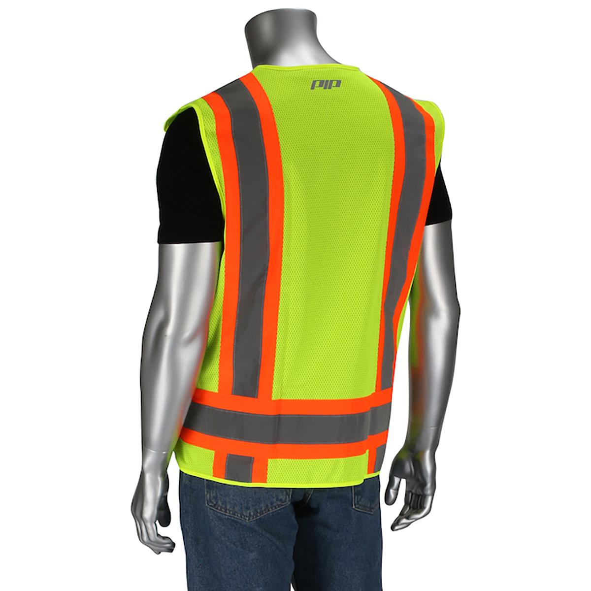 PIP 302-0505 Type R Class 2 Mesh Breakaway Surveyors Safety Vest ...