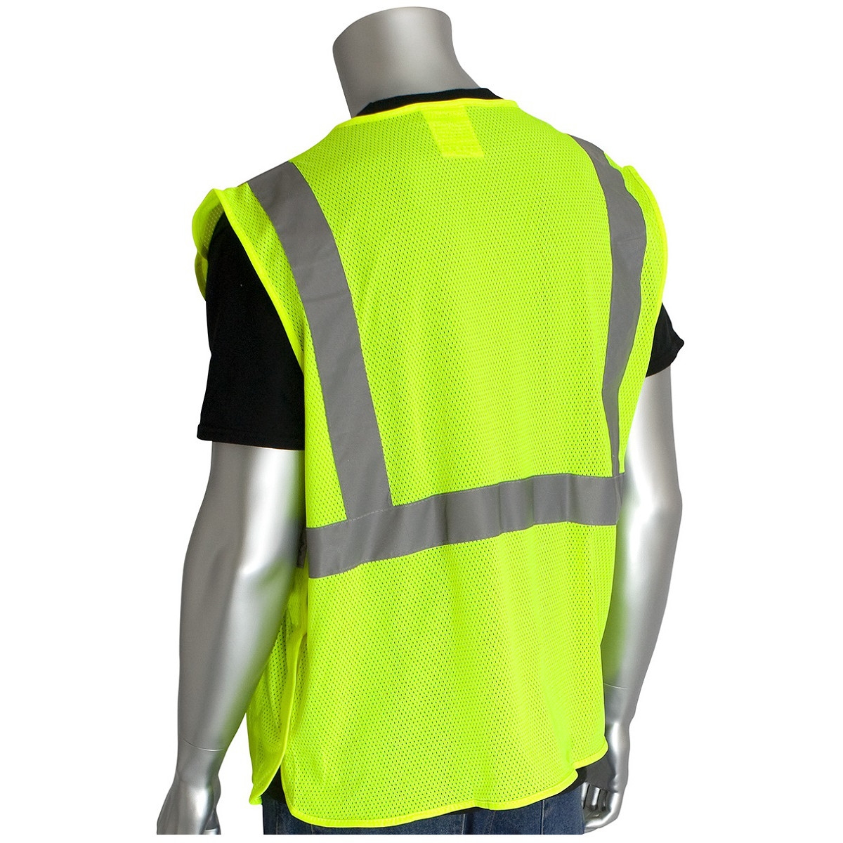 Pip Vests PIP 302-5PMV Type R Class 2 Mesh Breakaway Safety Vest with Three ...