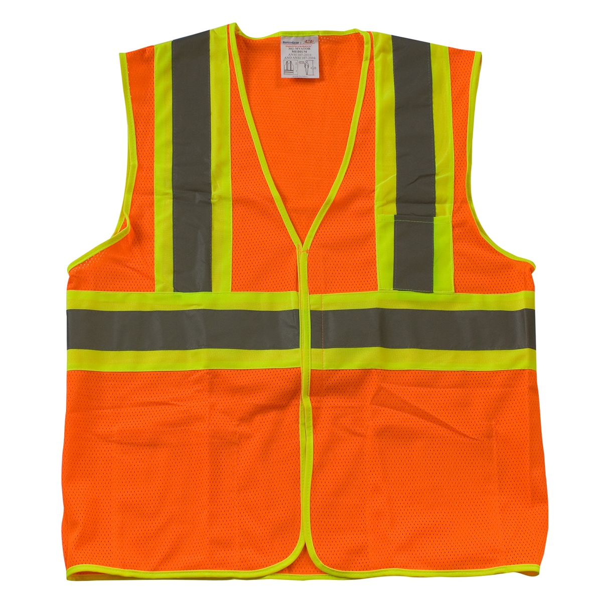PIP 302-MVAT Type R Class 2 Two Tone Mesh Safety Vest with Three ...