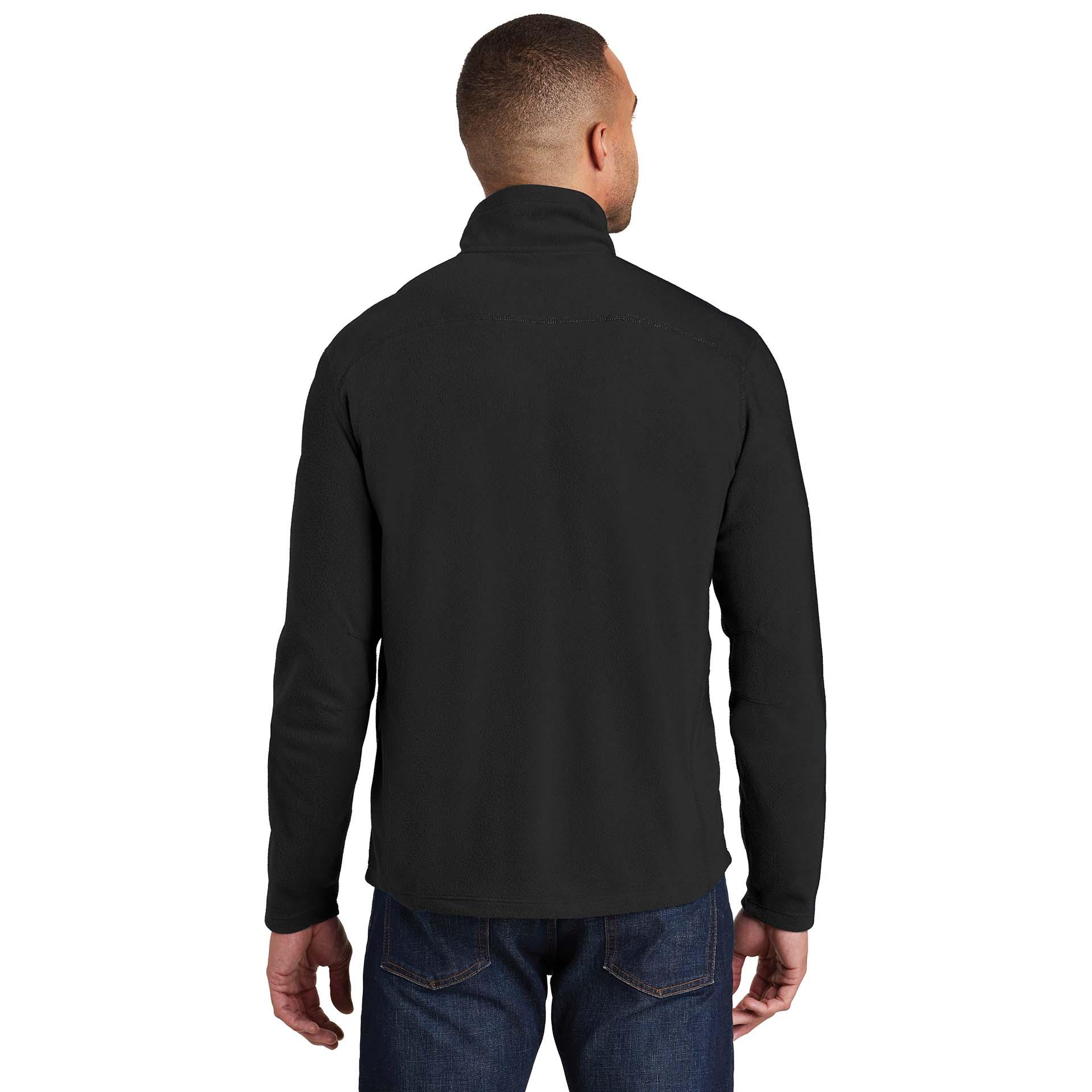 Port Authority F224 Microfleece 1/2-Zip Pullover - Black | Full Source