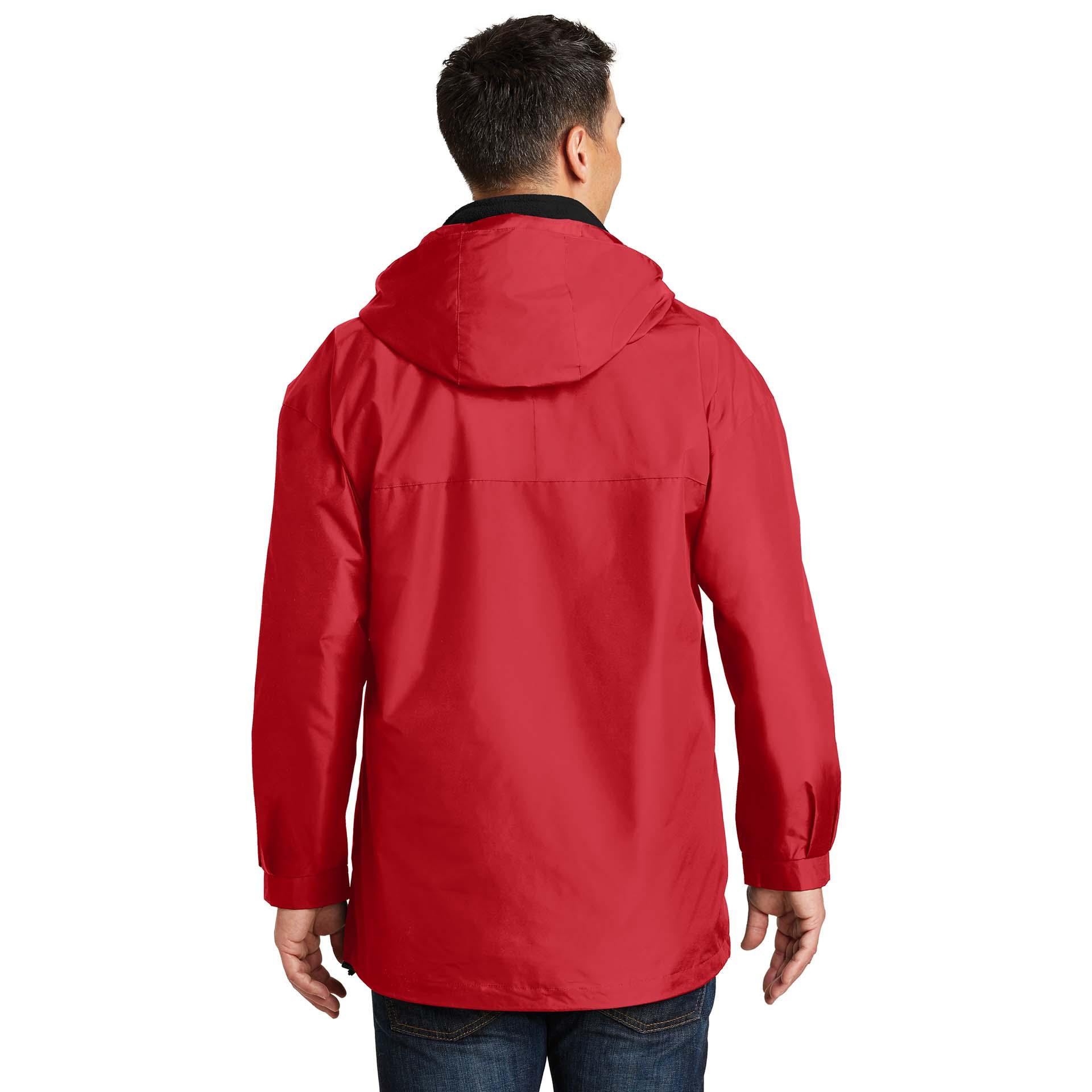 Port Authority J777 3-in-1 Jacket - Red/Black | Full Source
