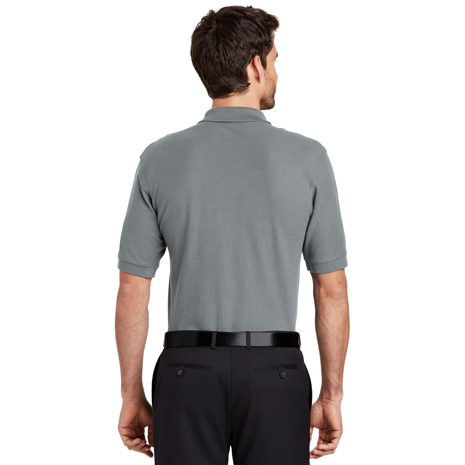 Port Authority K500 Silk Touch Polo Cool Grey Full Source