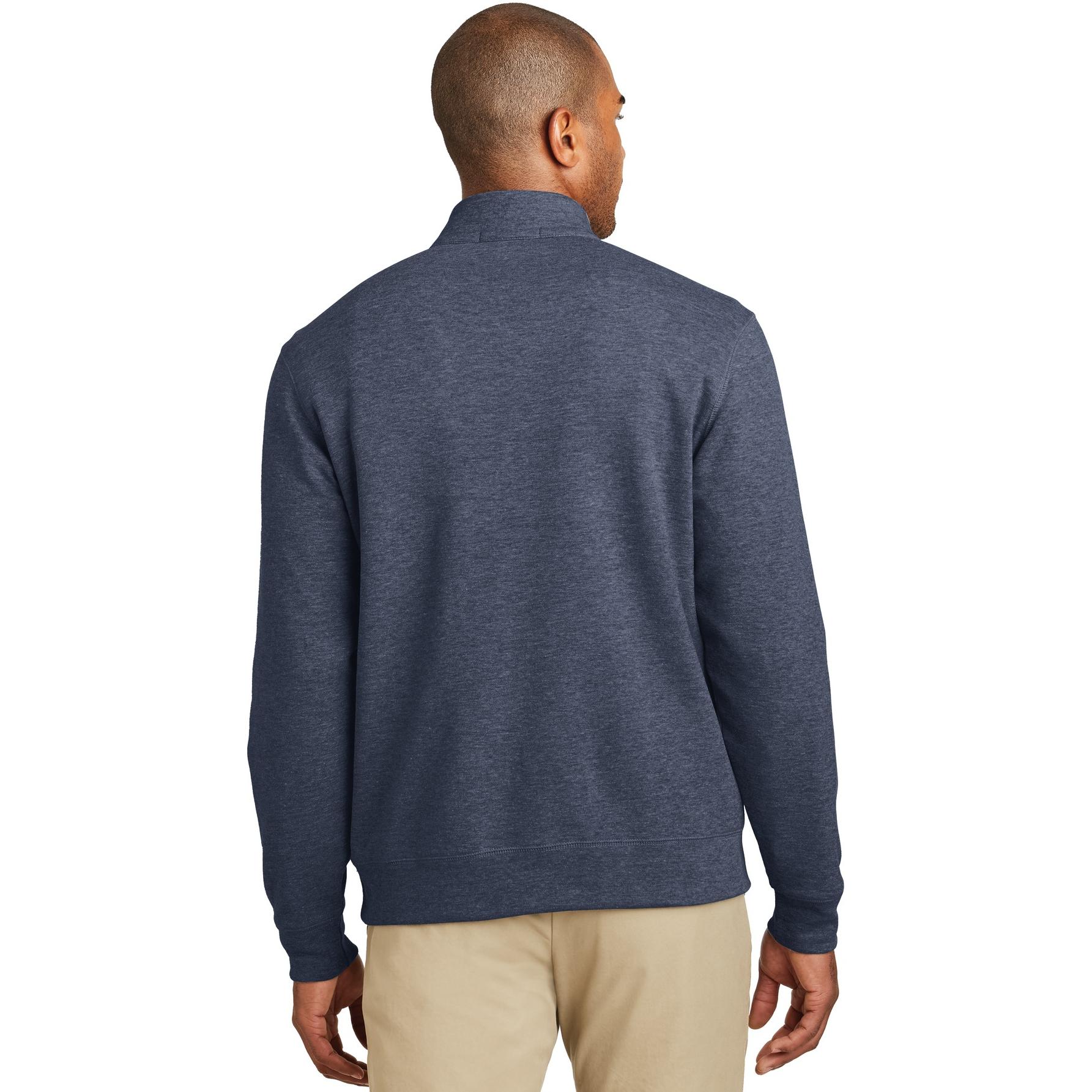Port Authority K807 Interlock 1/4-Zip - Estate Blue Heather