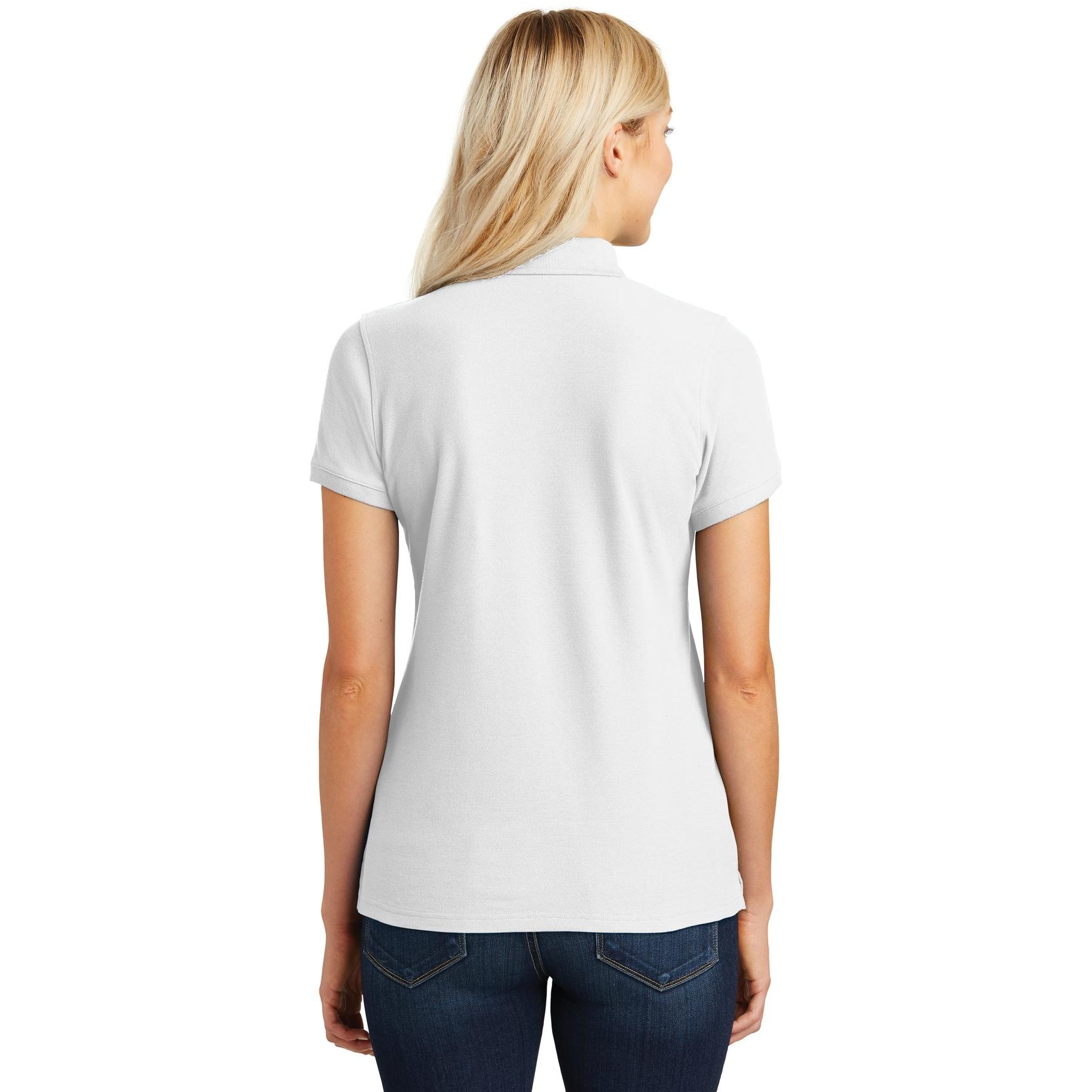 Port Authority L100 Ladies Core Classic Pique Polo - White | Full Source