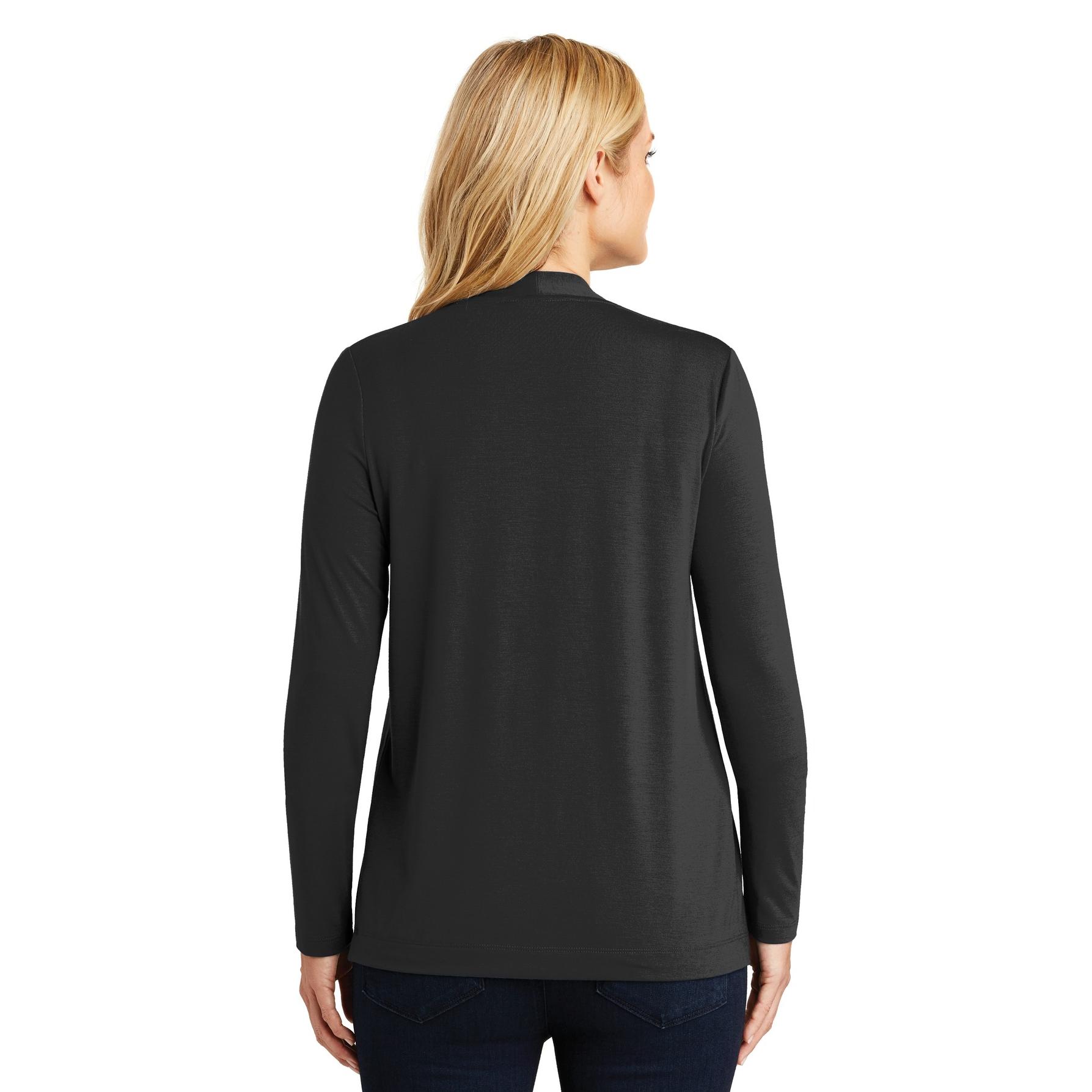 Port Authority L5430 Ladies Concept Knit Cardigan - Black | Full Source