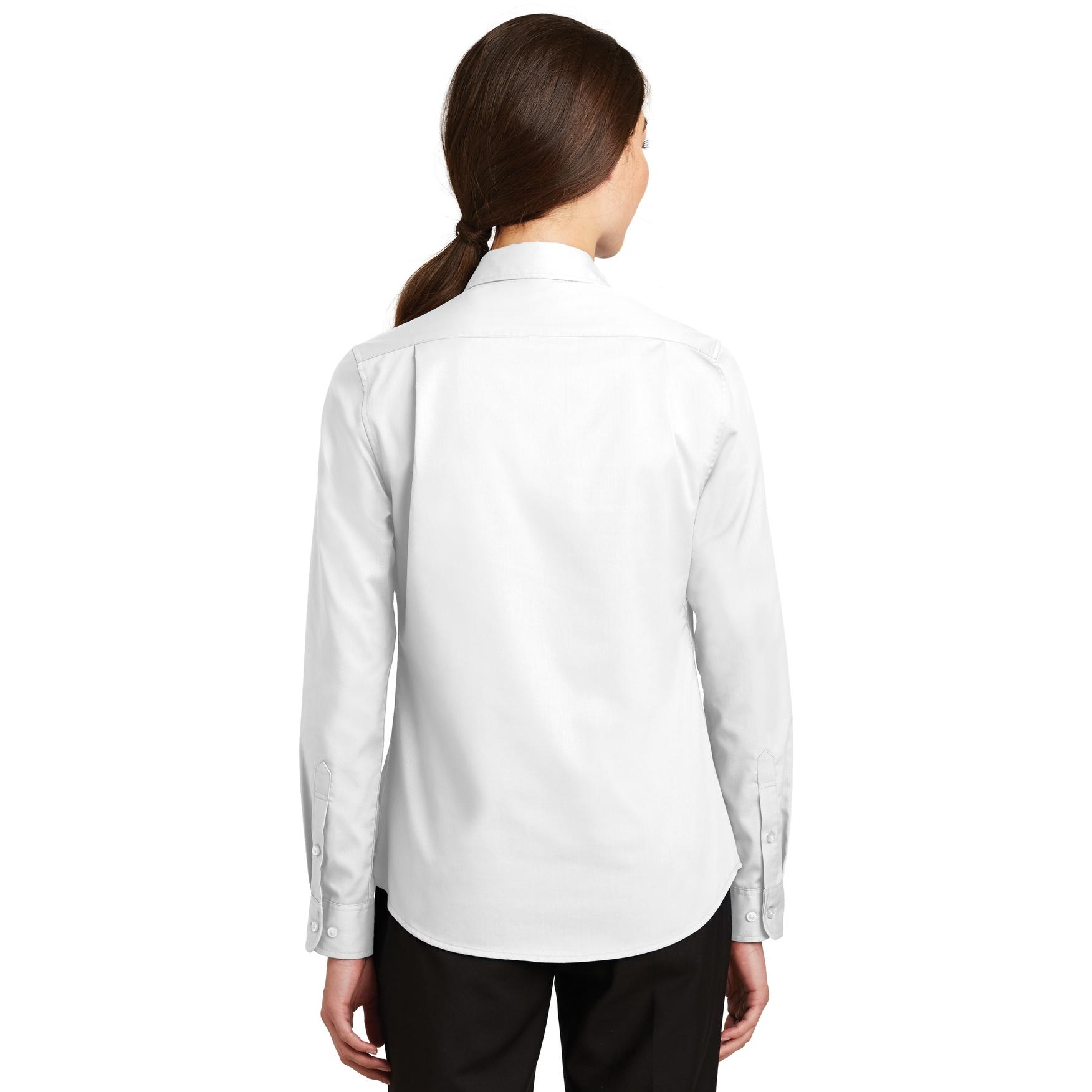 Port Authority L663 Ladies SuperPro Twill Shirt - White | Full Source