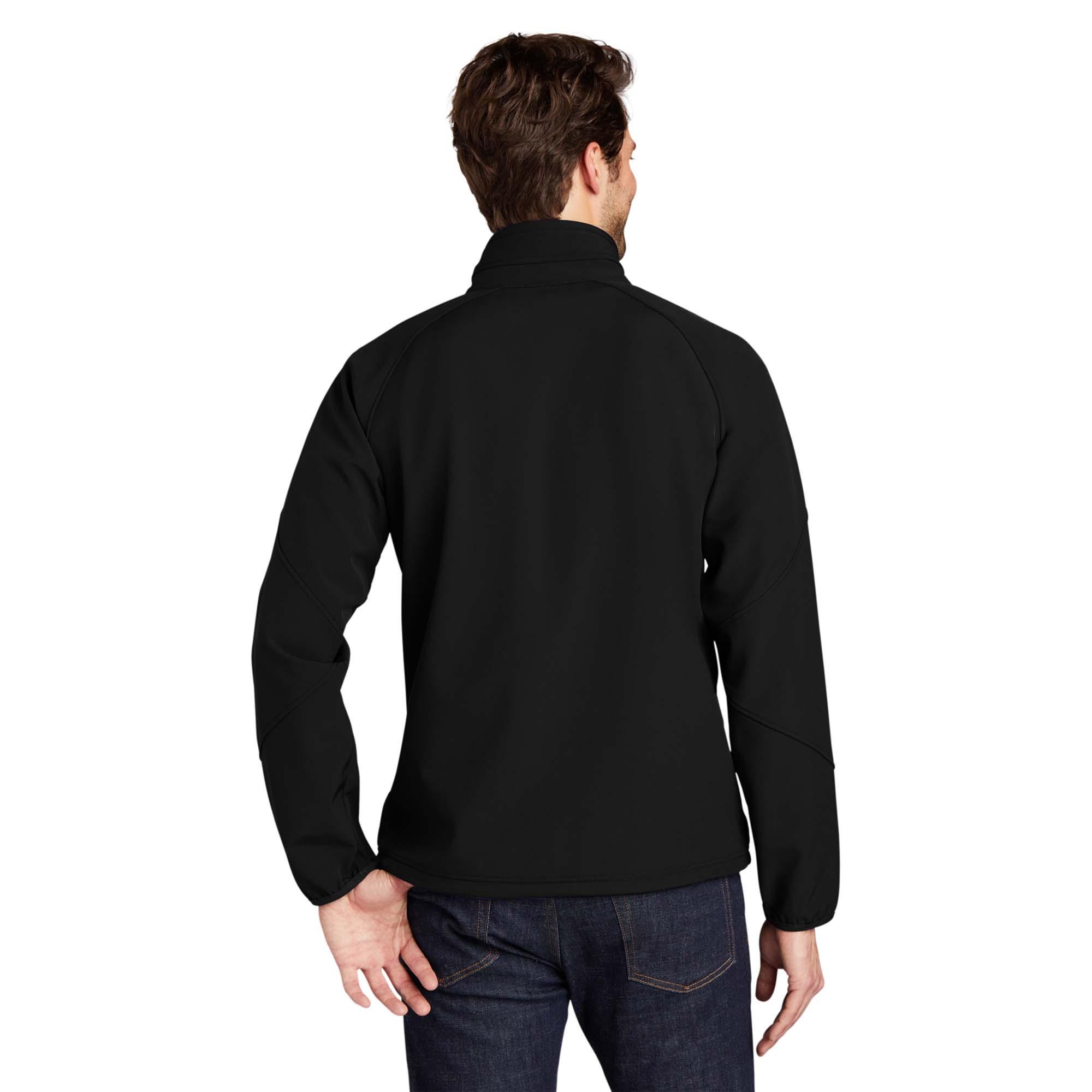 Port Authority TLJ705 Tall Textured Soft Shell Jacket - Black
