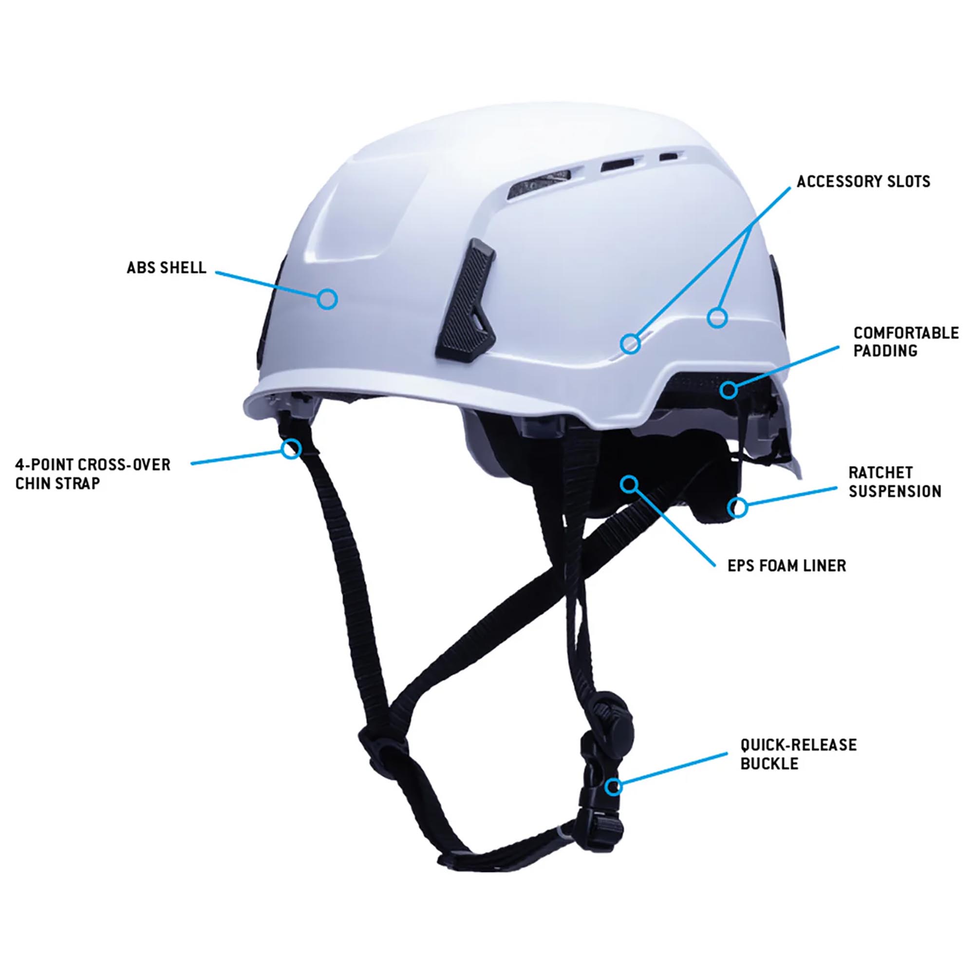 Pyramex HPT261110V SL T2 Vented Safety Helmet - Ratchet Suspension