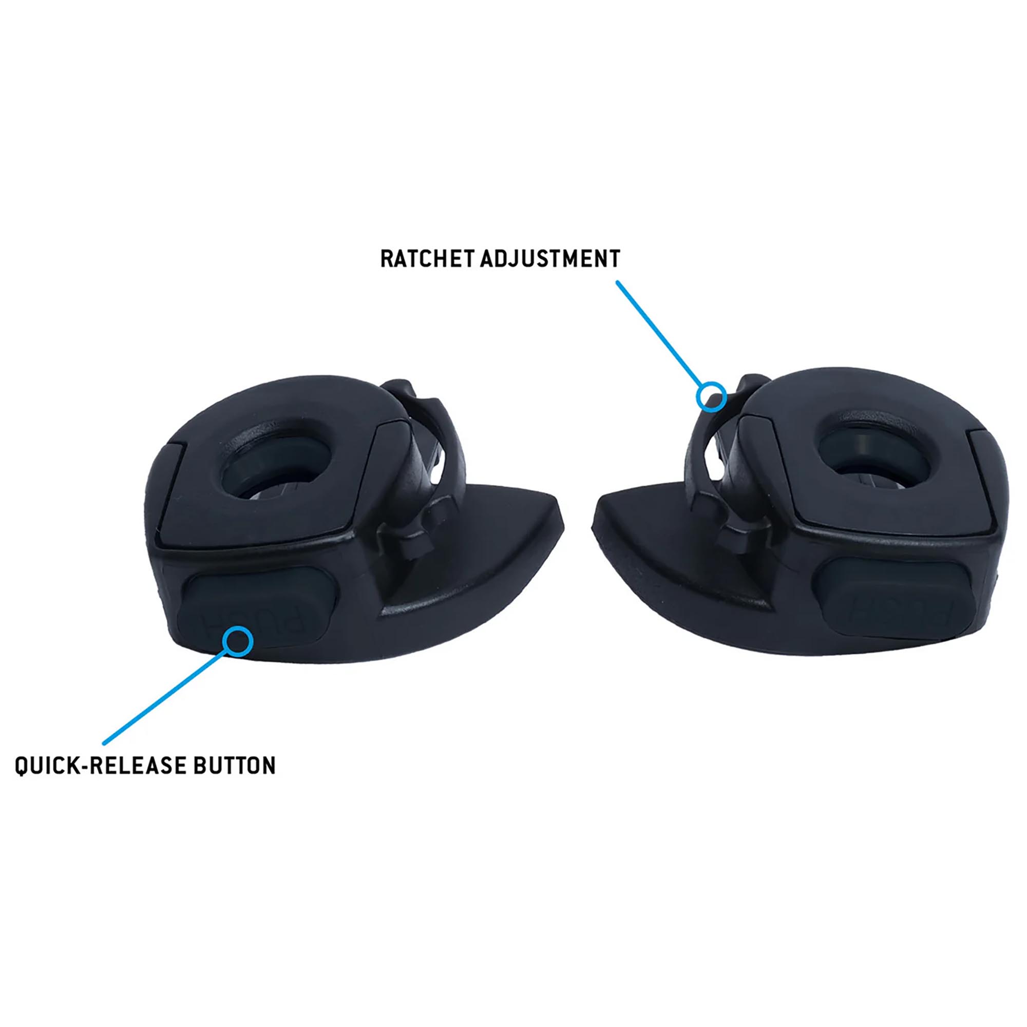 Pyramex HPT2CLIPS SL T2 Visor Clips - Black | Full Source