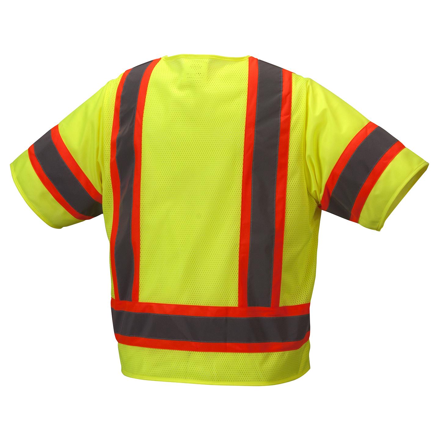 Pyramex Class 3 Hi Vis Lime Mesh Safety Vest RVZ3110XL