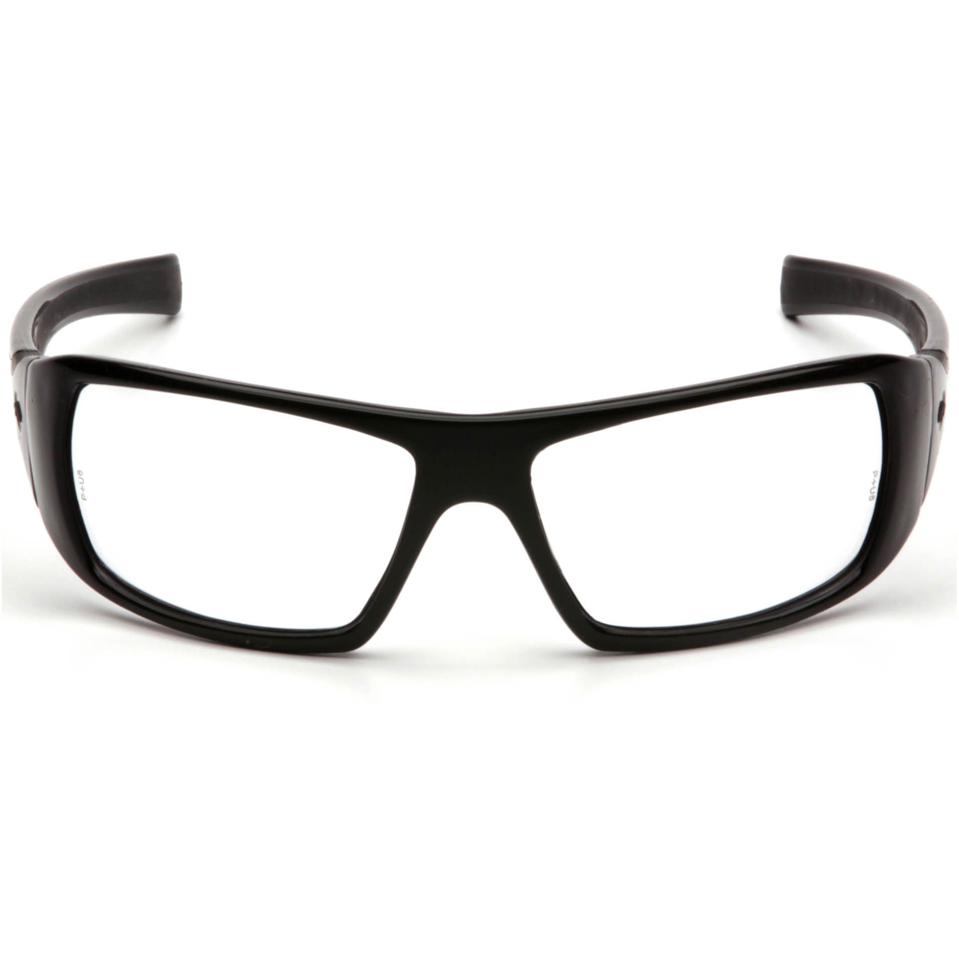 Pyramex SB5610DT Goliath Safety Glasses Black Frame Clear H2X Anti