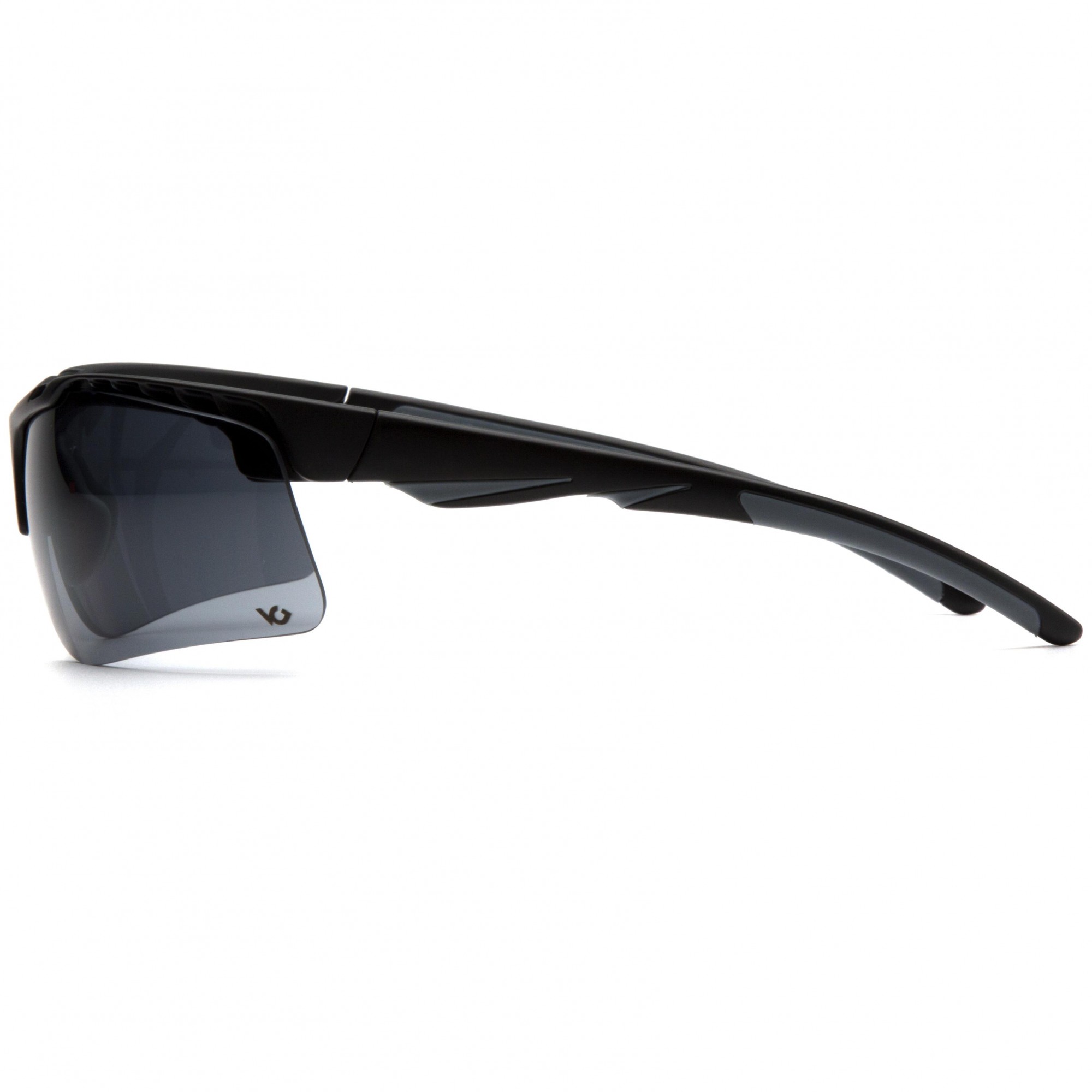 MCR Safety DM1337BZ Dominator DM3 Safety Glasses - Black Frame - Polarized Black Mirror Lens