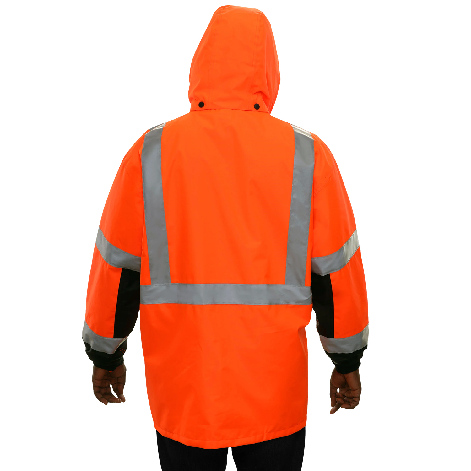 Reflective Apparel 431STOB Type R Class 3 Black Bottom Safety Parka ...