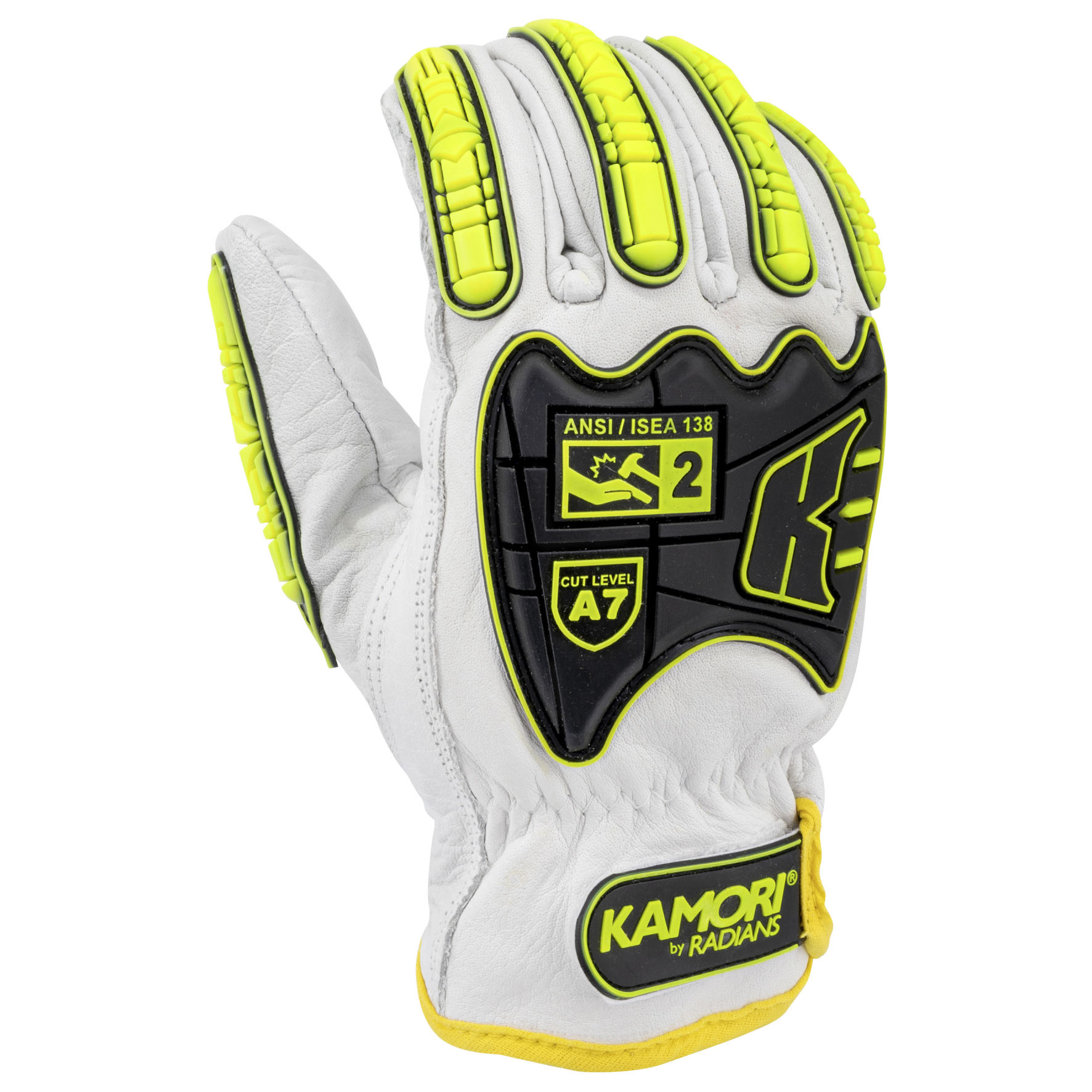Radians RWG47 Cut Level A7 Buffalo Leather Driver Gloves - TPR