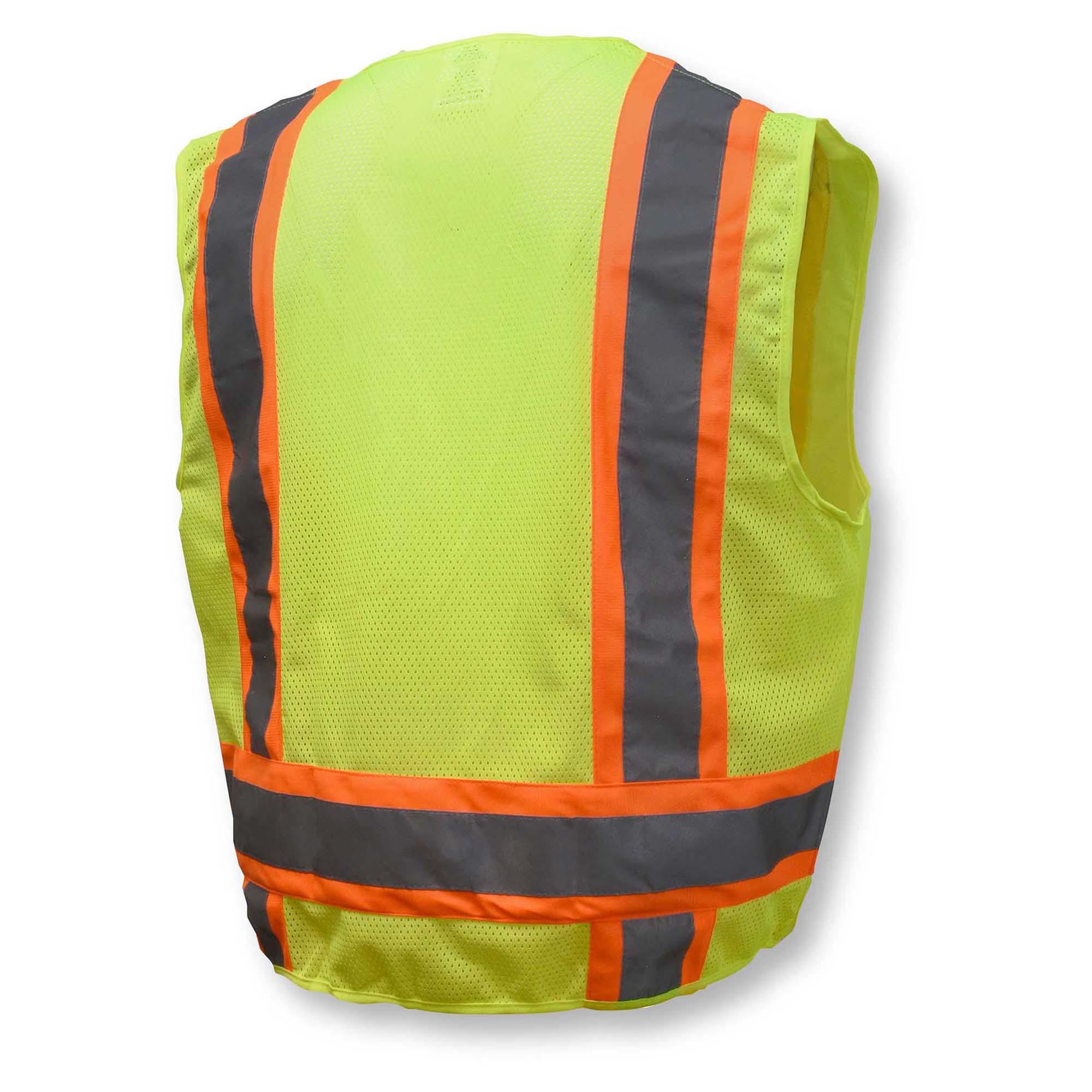 Radians SV6G Type R Class 2 Two-Tone Surveyor Safety Vest - Yellow/Lime ...