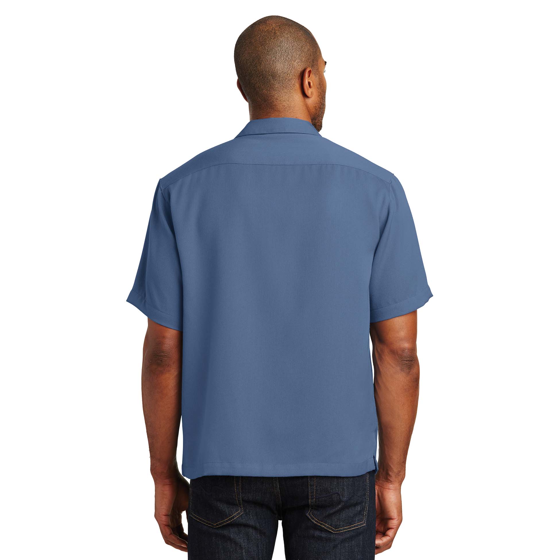 Port Authority S535 Easy Care Camp Shirt - Blue | Full Source