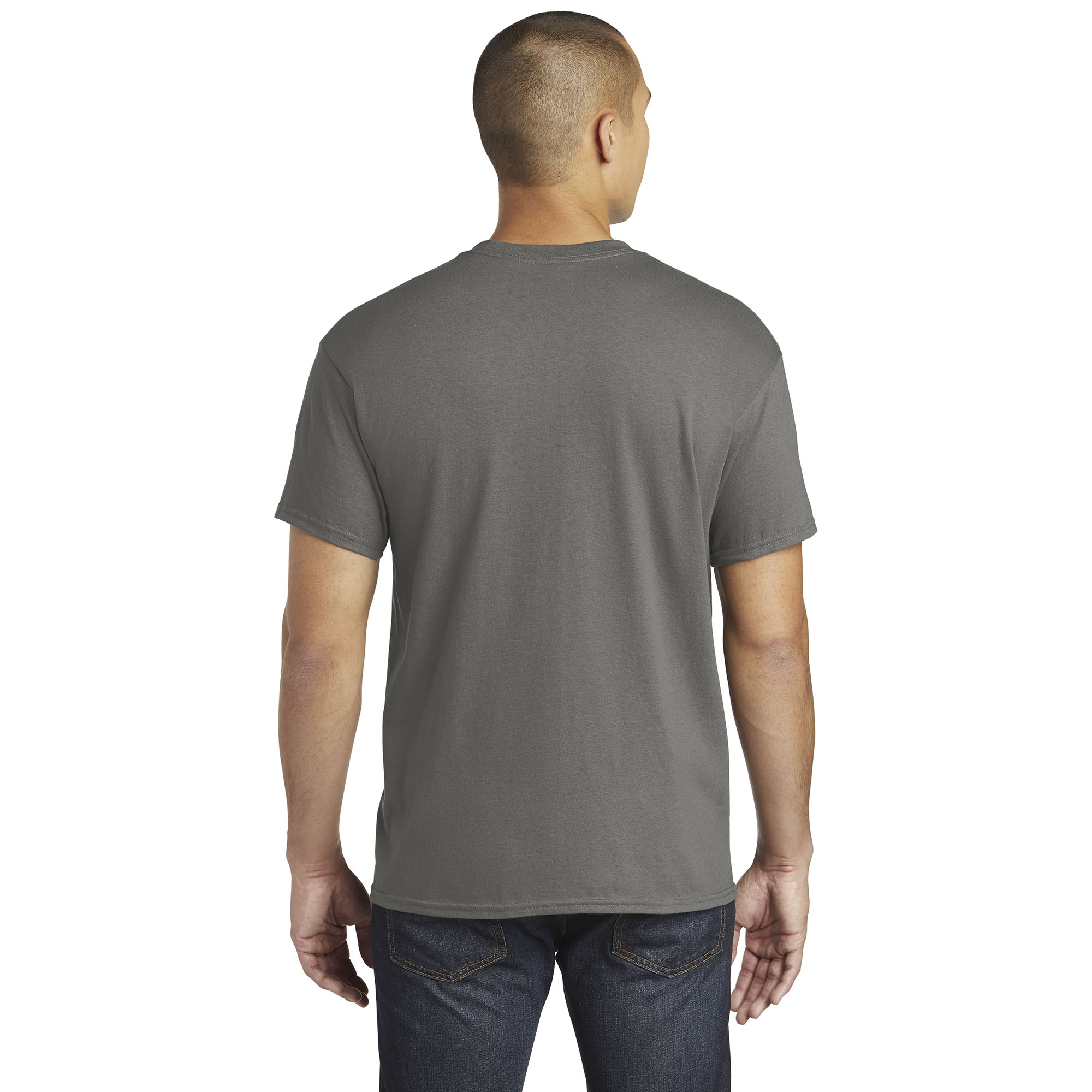 Gildan Men's Heavyweight Cotton T-Shirt - Charcoal, Large (100% Pre-Shrunk Cotton)