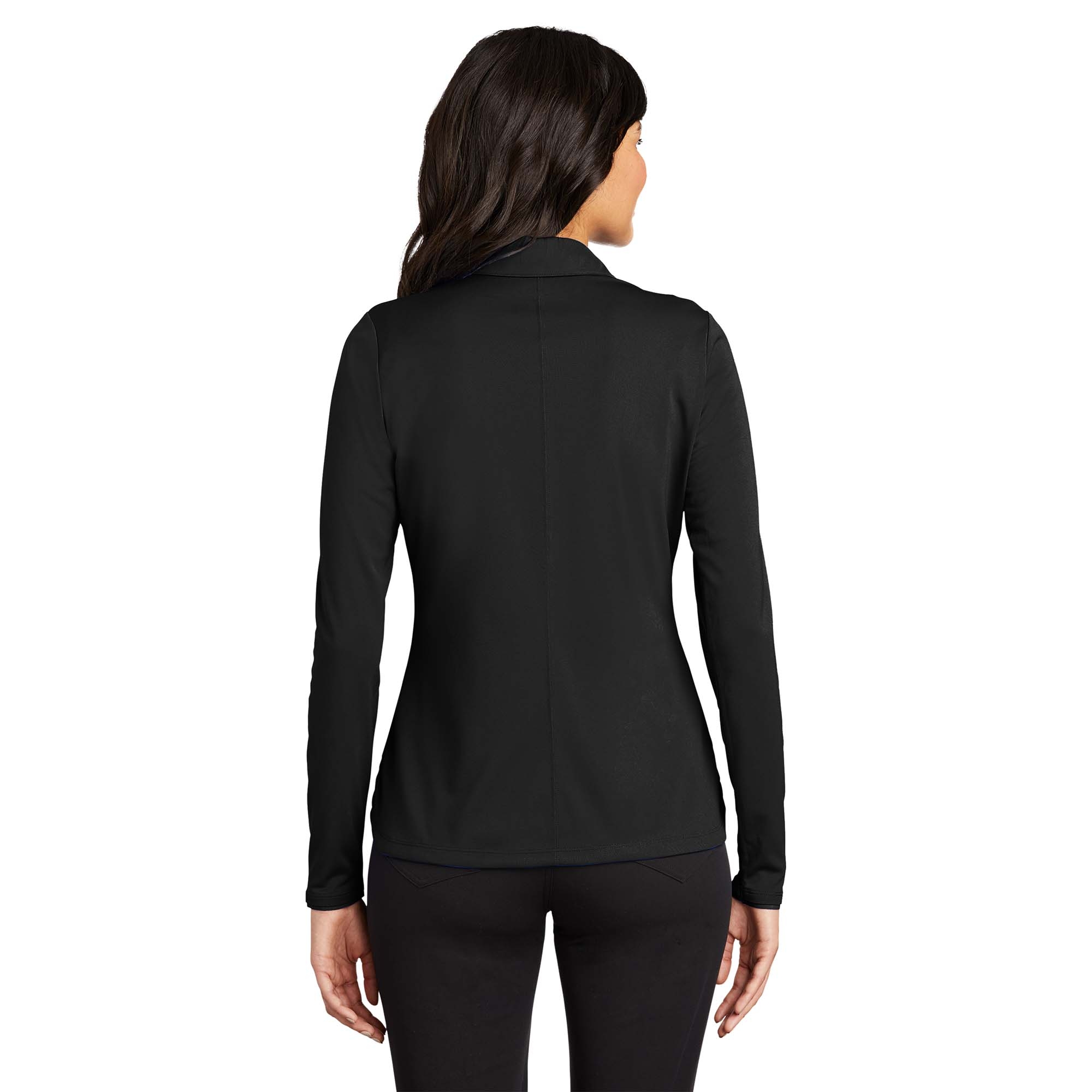 Nike 545322 Ladies Long Sleeve Dri Fit Stretch Tech Polo Black Full Source 