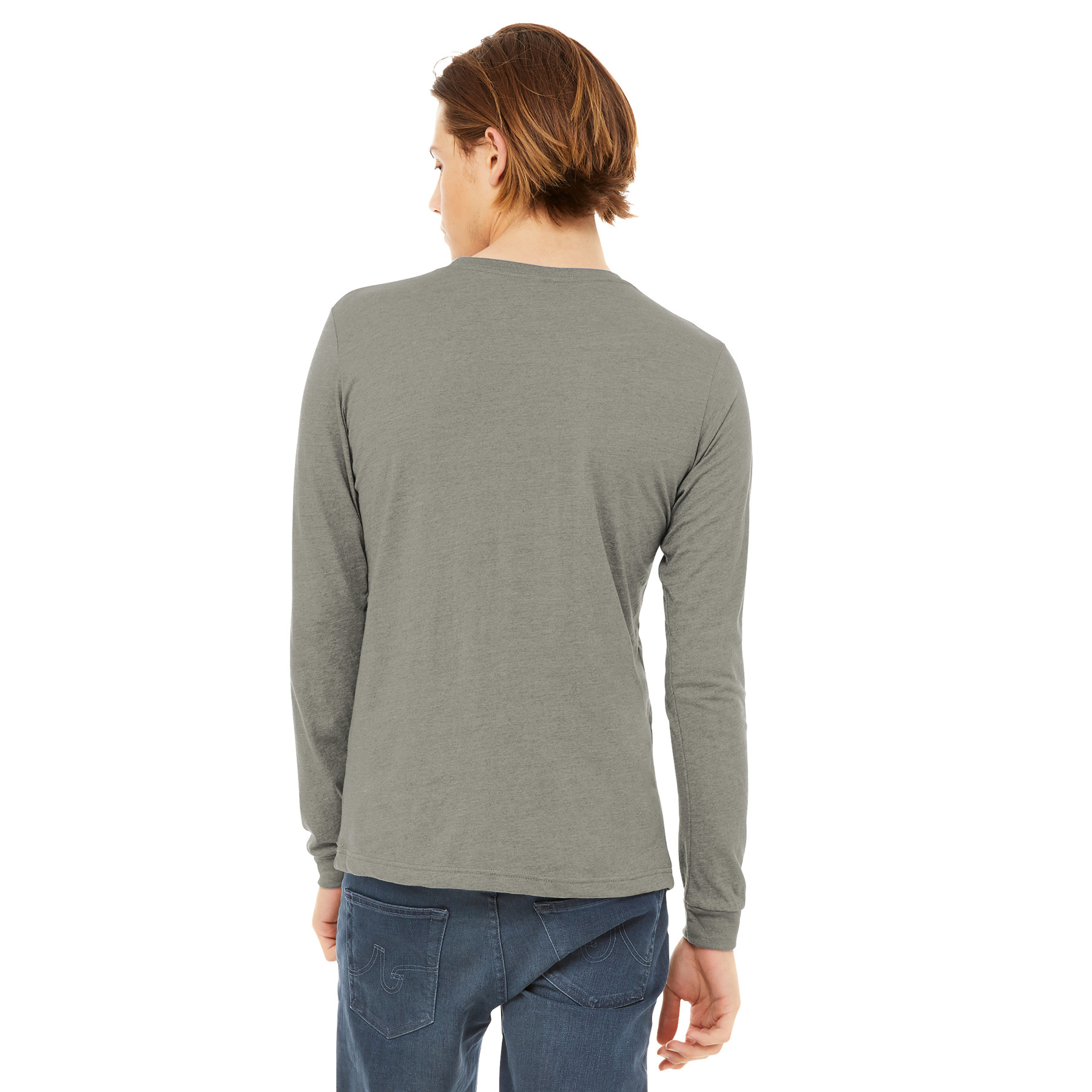 Bella + Canvas BC3501CVC Unisex Heather CVC Long Sleeve Tee - Heather ...