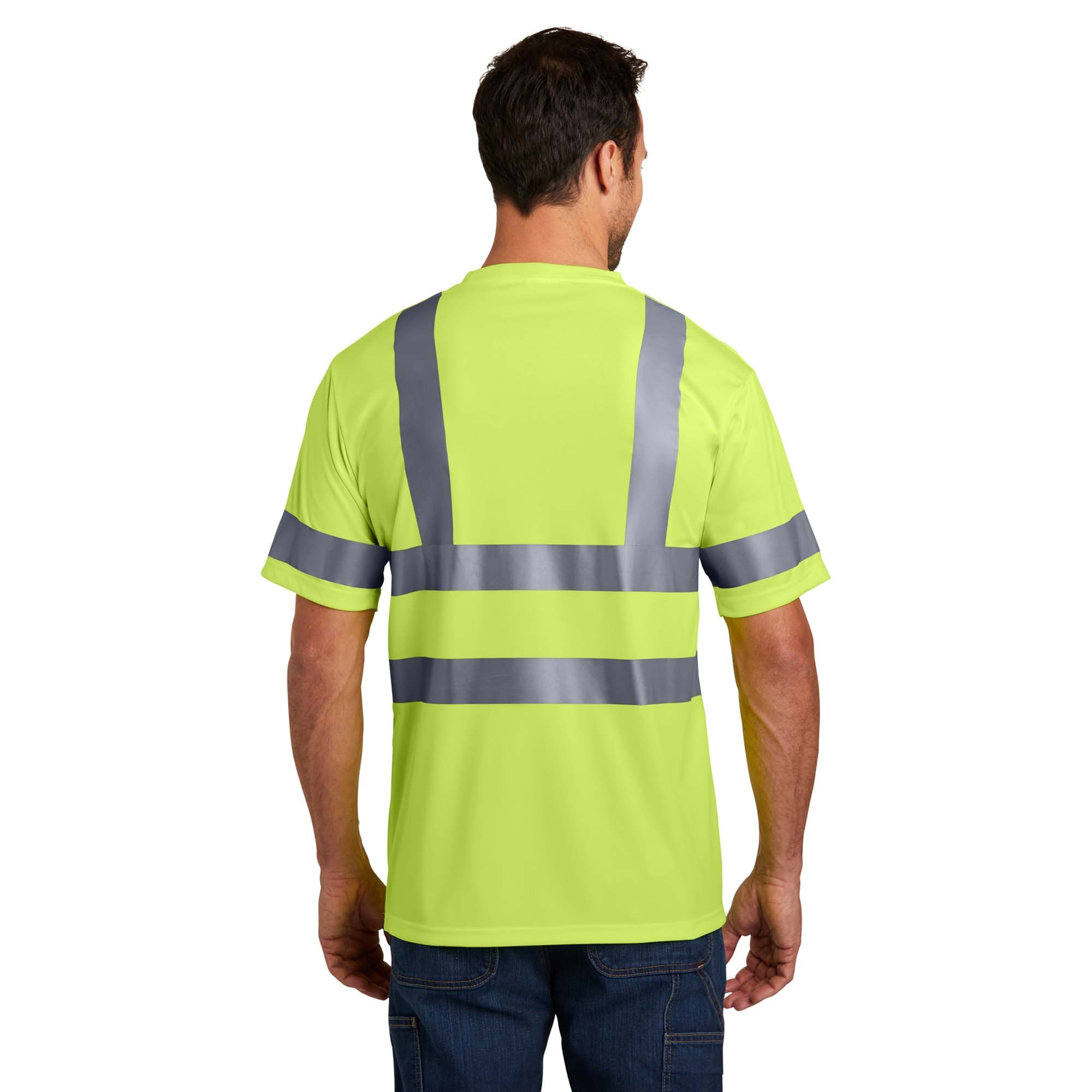 CornerStone CS408 Type R Class 3 Safety T-Shirt - Yellow/Lime