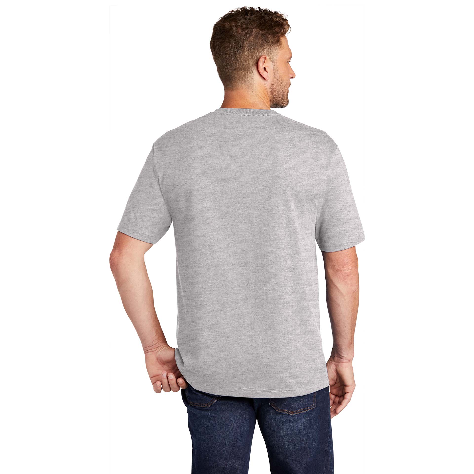 CornerStone CS430 Workwear Pocket Tee - Heather Grey | Full Source