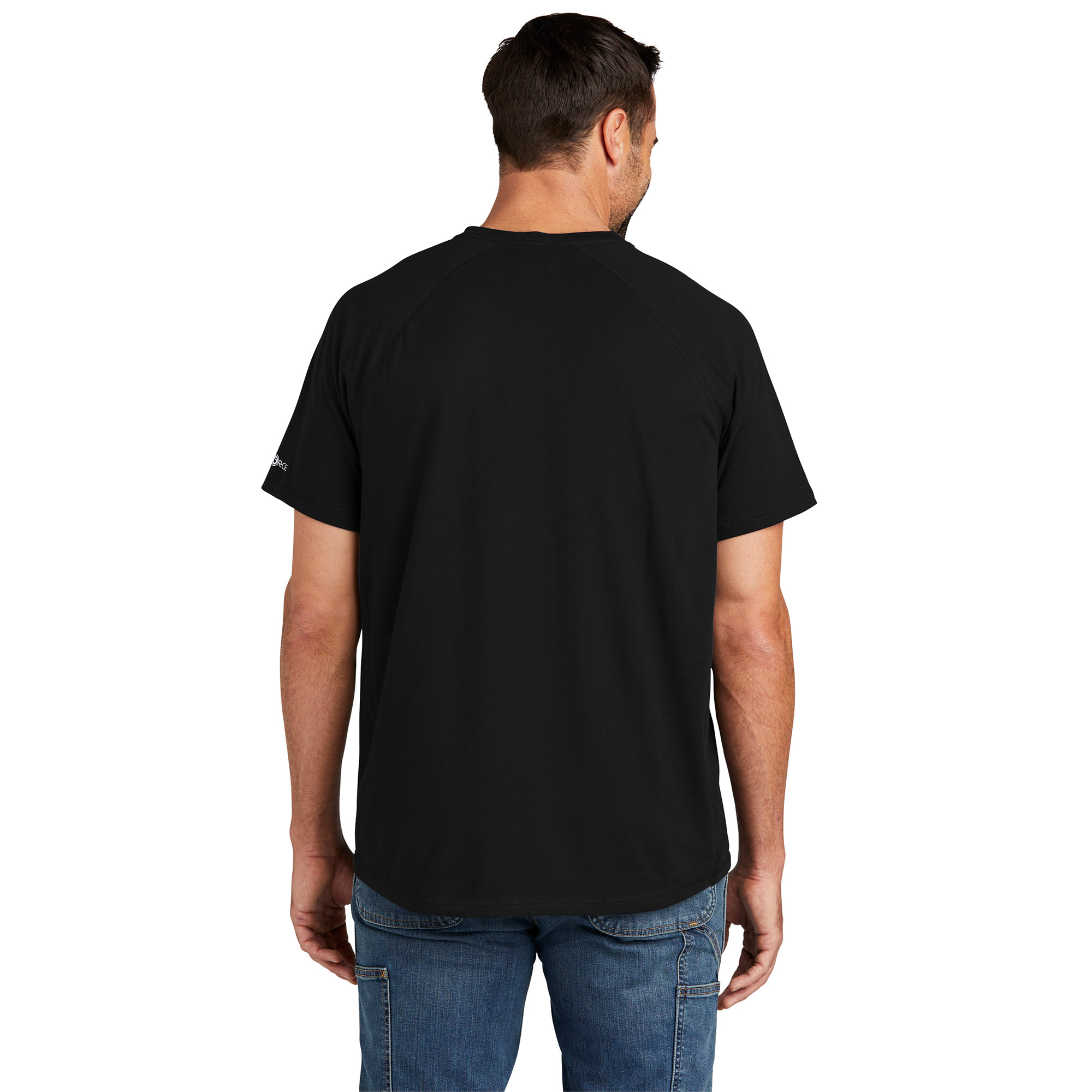 Carhartt CT106652 Force Short Sleeve Pocket T-Shirt - Black | Full 