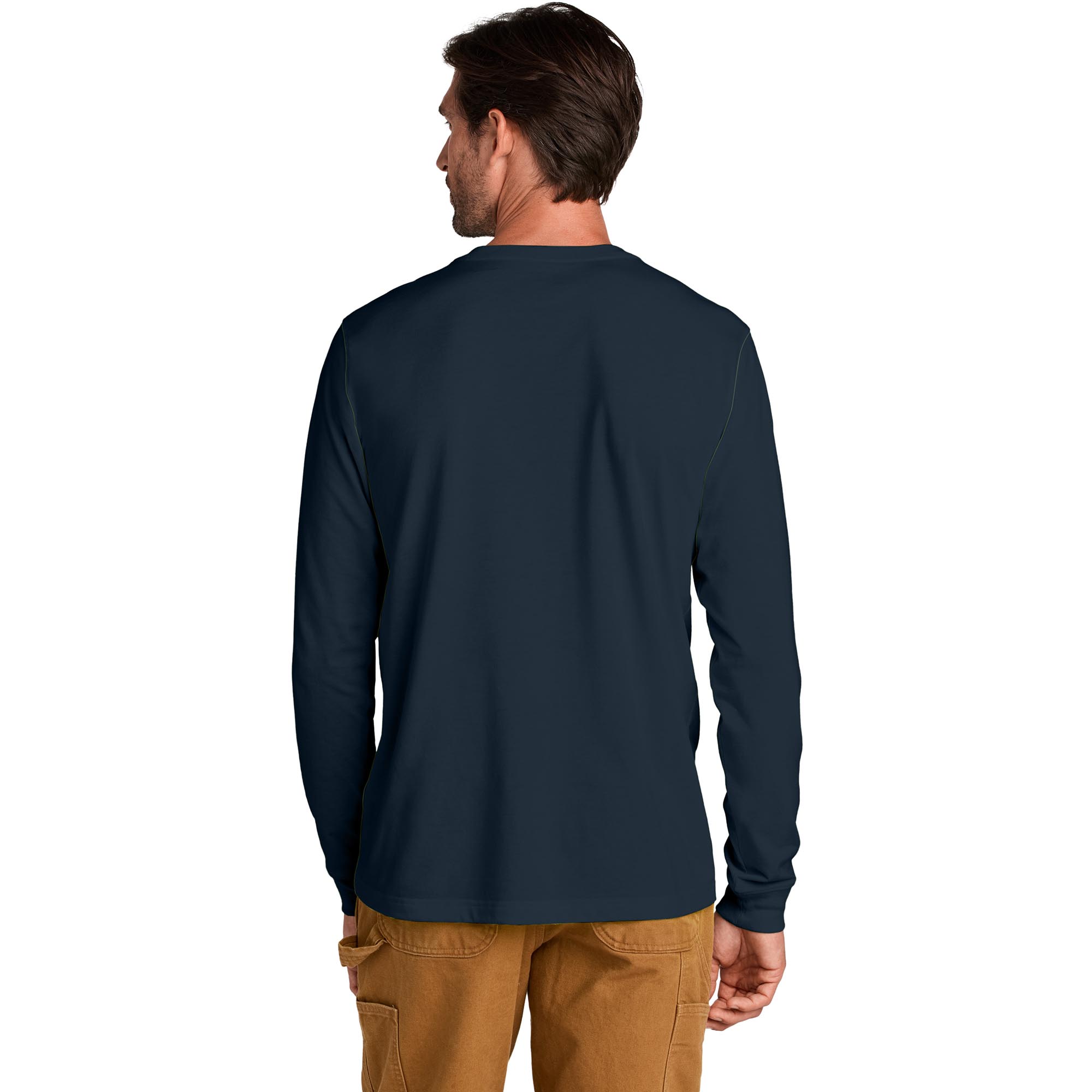 Carhartt CT106921 Long Sleeve Lightweight T-Shirt - Navy | Full Source