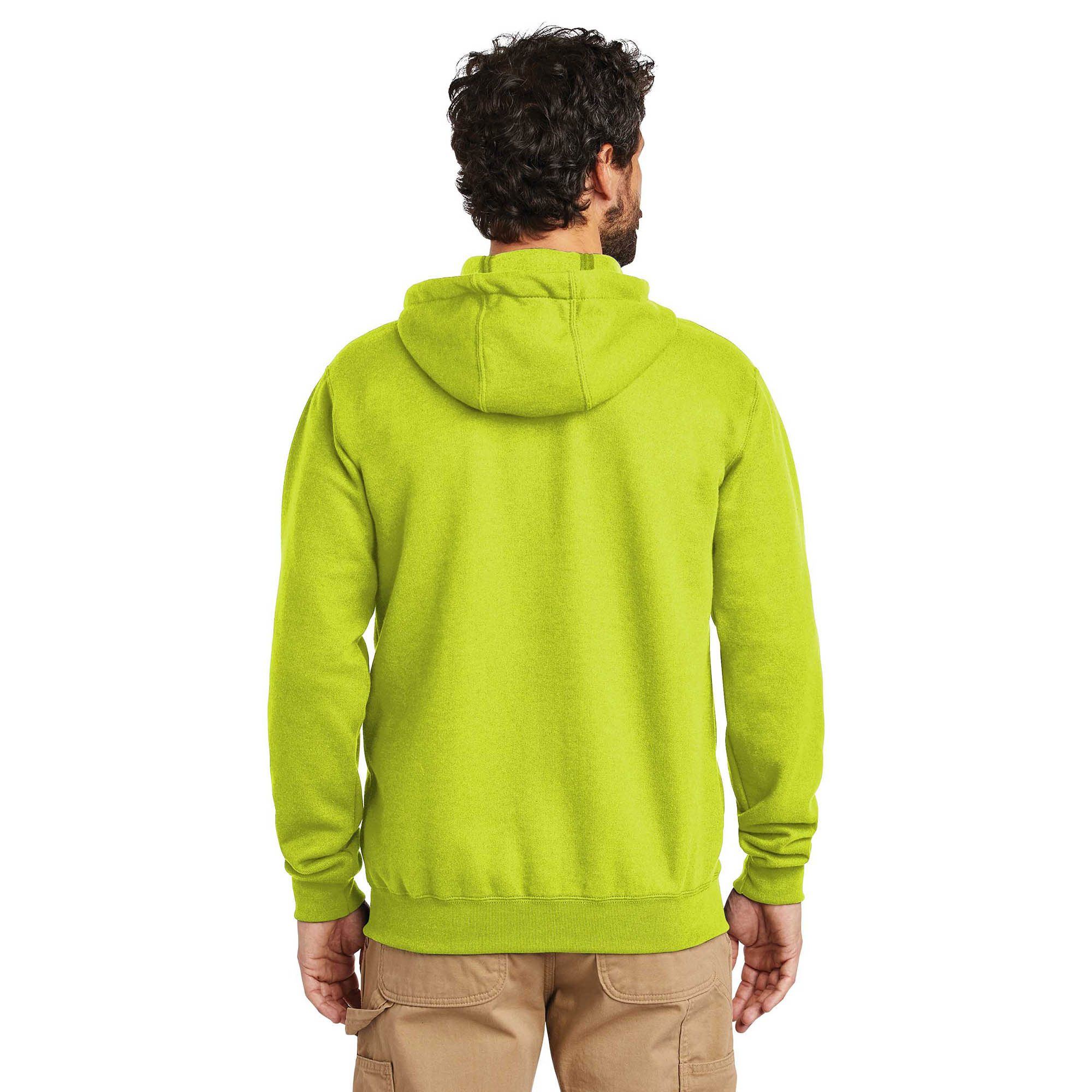 Carhartt K122 Midweight Hooded Zip-Front Sweatshirt - Brite Lime | Full ...