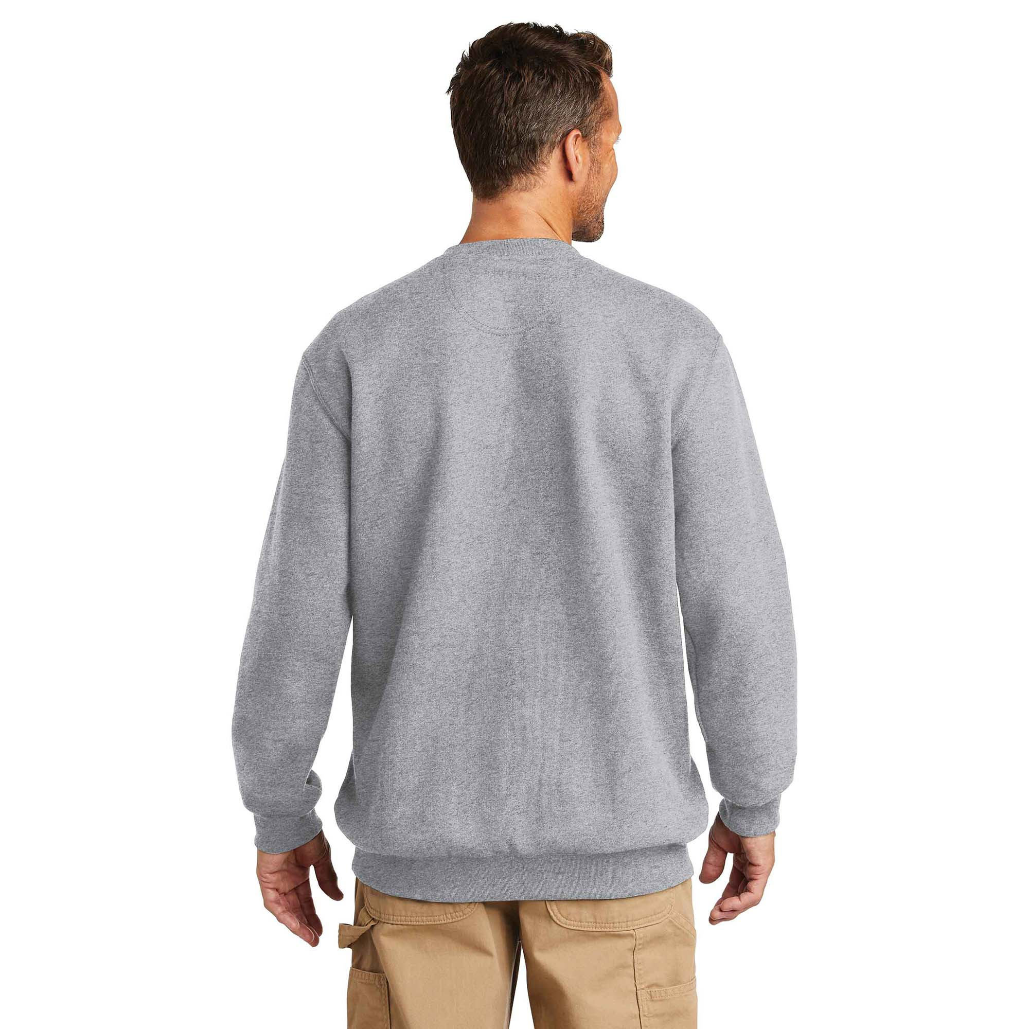 Carhartt K124 Midweight Crew Neck Sweatshirt Heather Gray Full