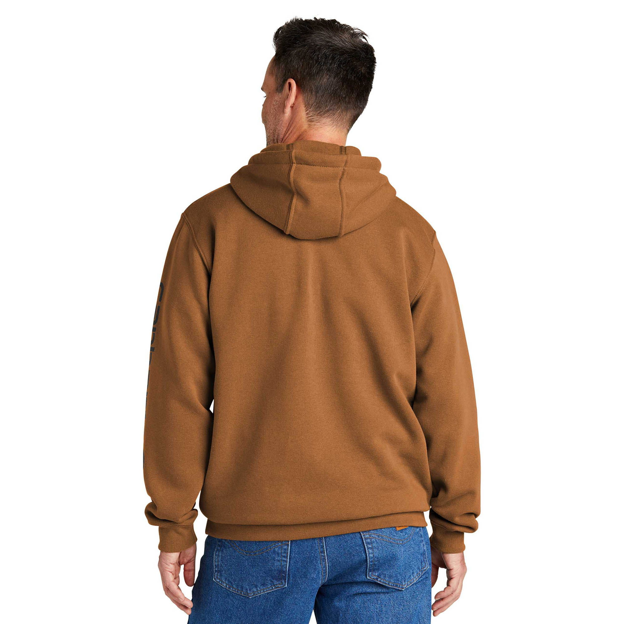Carhartt K288 Middleweight Hooded Logo Sweatshirt - Carhartt Brown
