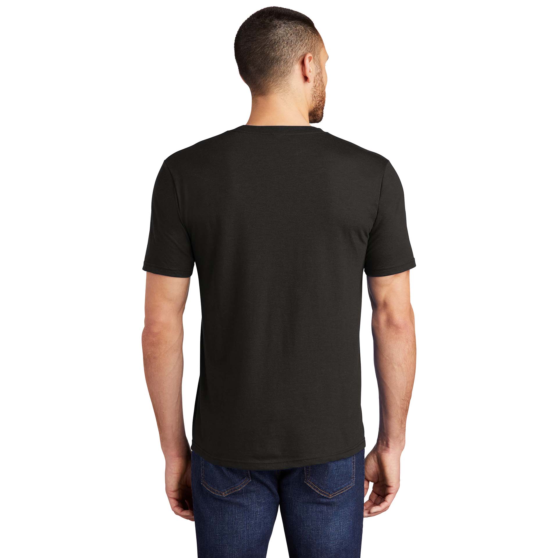 District DM130 Perfect Tri Crew Tee - Black | FullSource.com