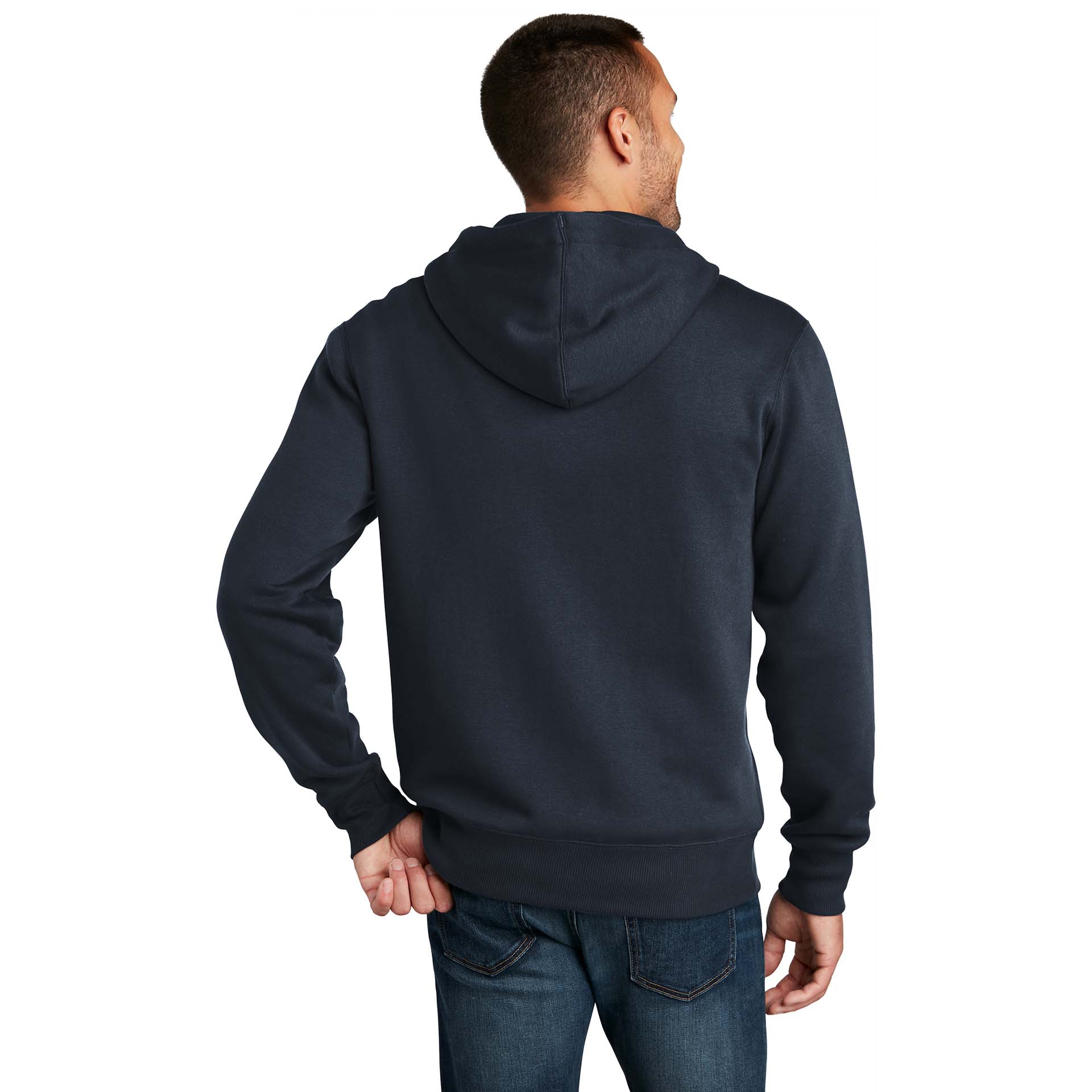 District DT1103 Perfect Weight Fleece Full-Zip Hoodie - New Navy | Full ...