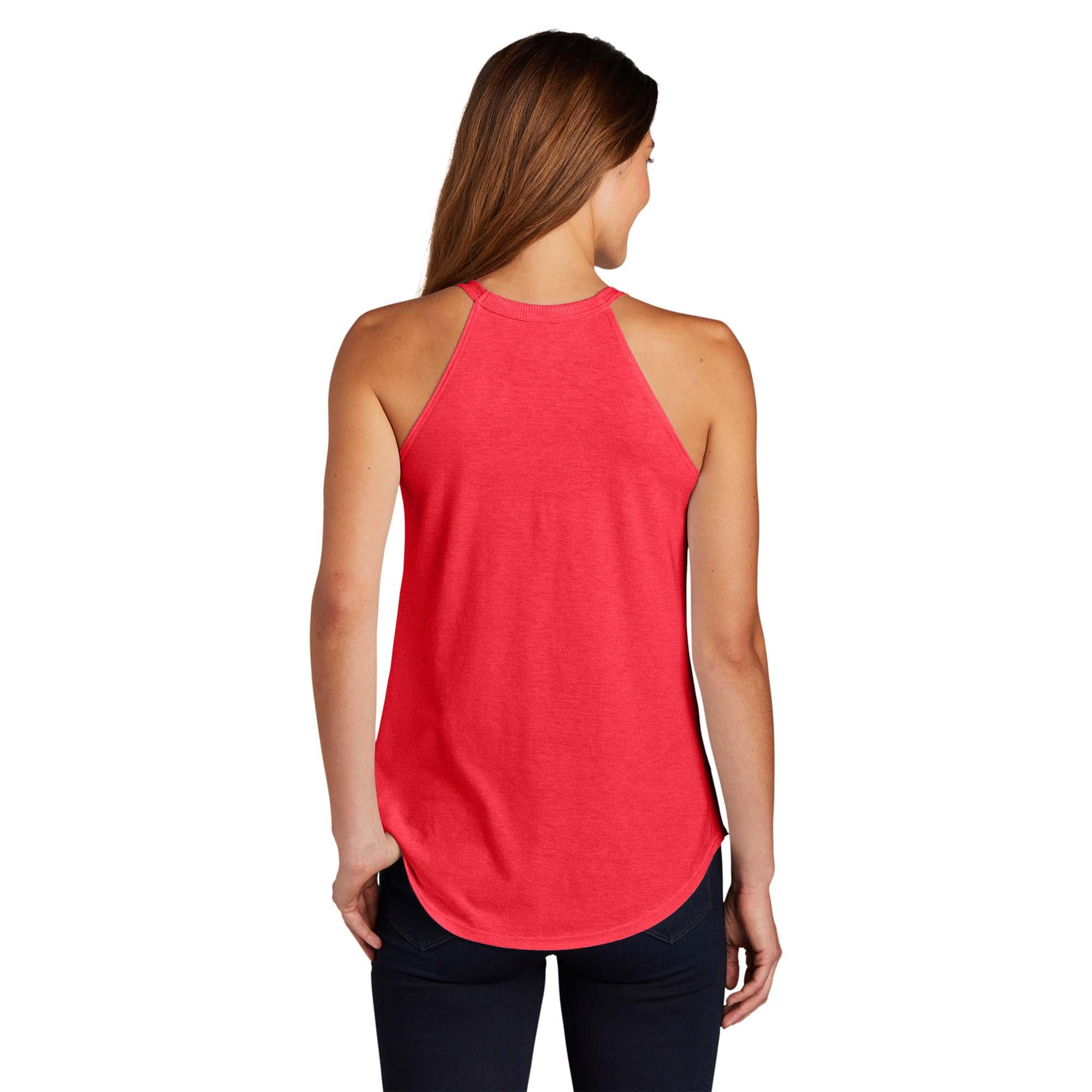 thumbnail image 2 of Joe's USA Ladies Perfect Blend Rocker Tank - Soft V-Neck Tank Top, Sizes XS-4XL, Black Frost 2 of 10