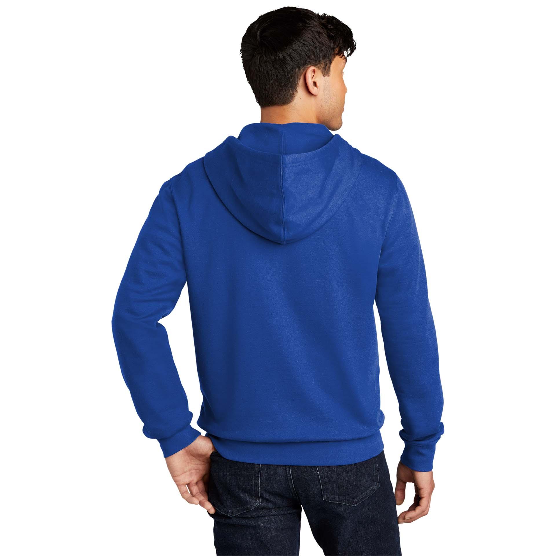 District DT6102 V.I.T. Fleece Full-Zip Hoodie - Deep Royal | Full Source