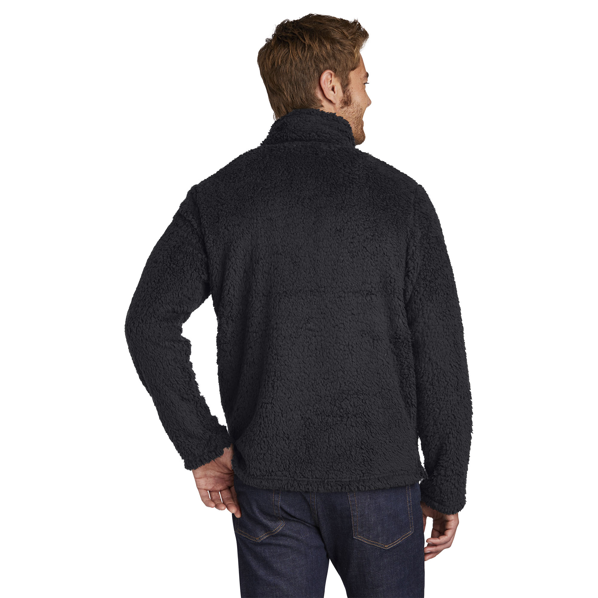 Port Authority F130 Cozy 1/4-Zip Fleece - Charcoal | Full Source