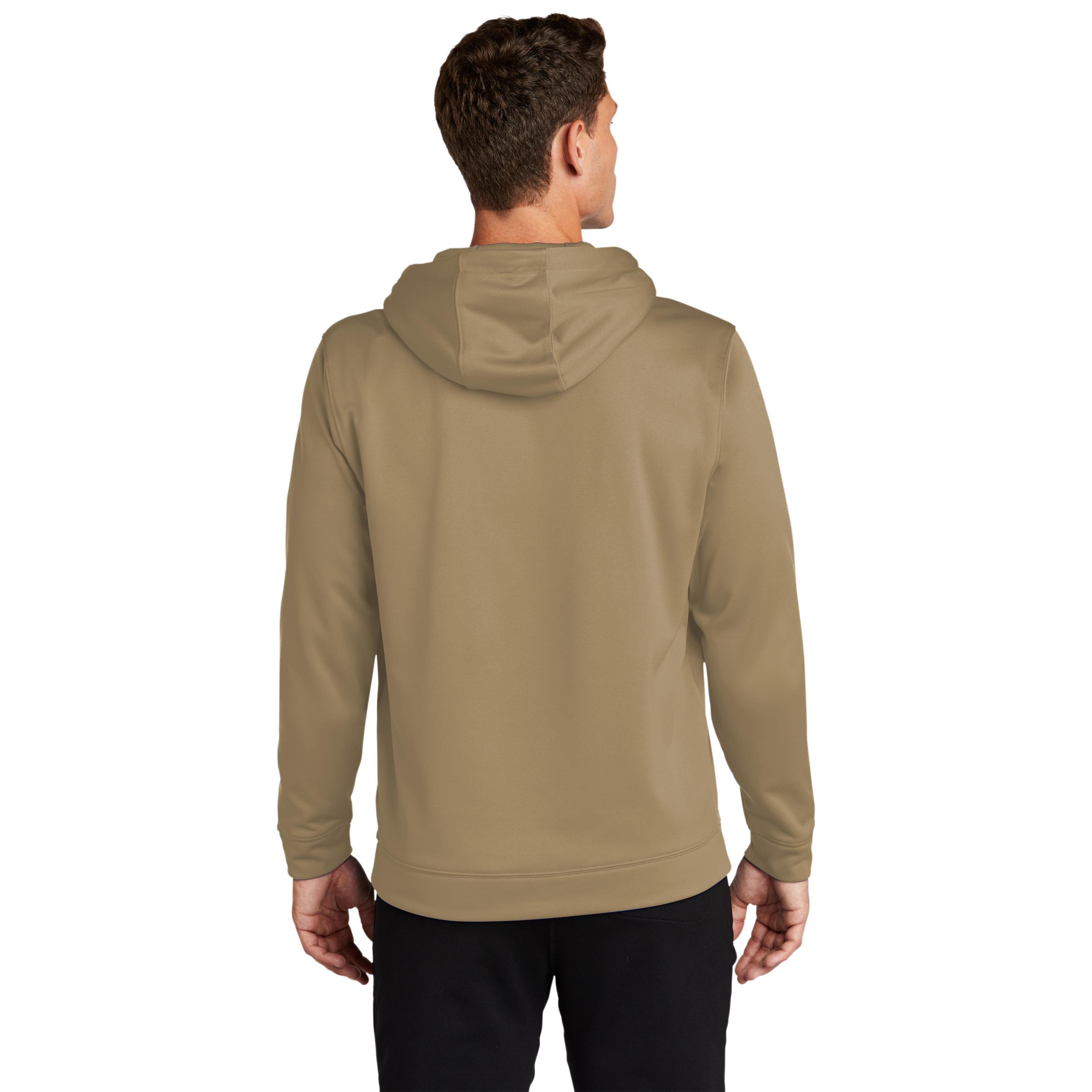 Sport-Tek F244 Sport-Wick Fleece Hooded Pullover Sweatshirt - Coyote ...