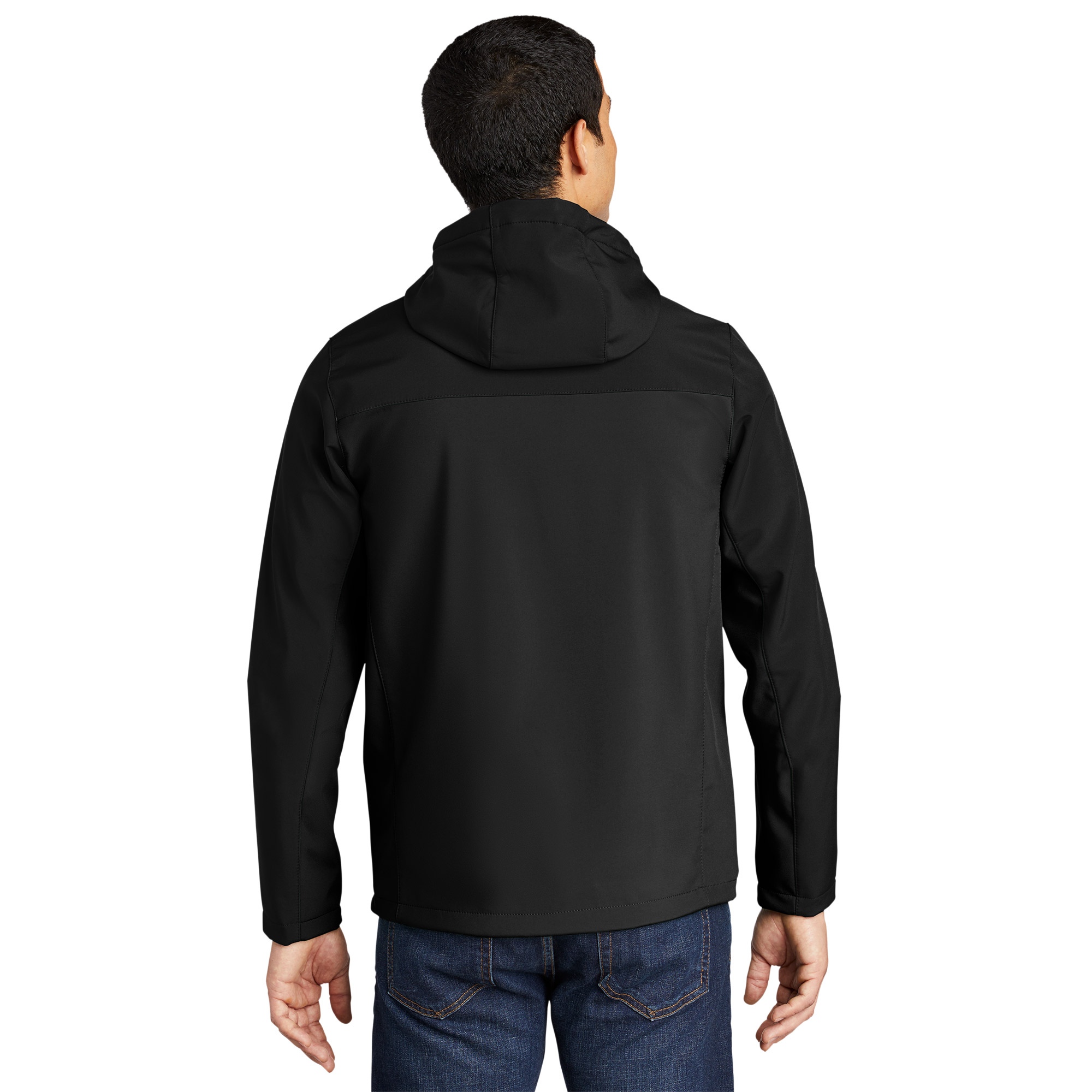 Port Authority J335 Hooded Core Soft Shell Jacket - Black | Full Source