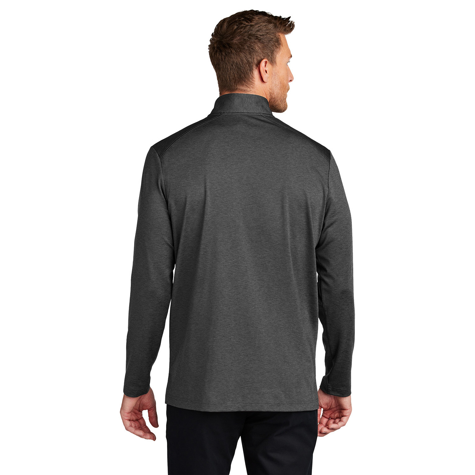 Port Authority K880 C-FREE Double Knit 1/4-Zip - Grey Steel Heather ...