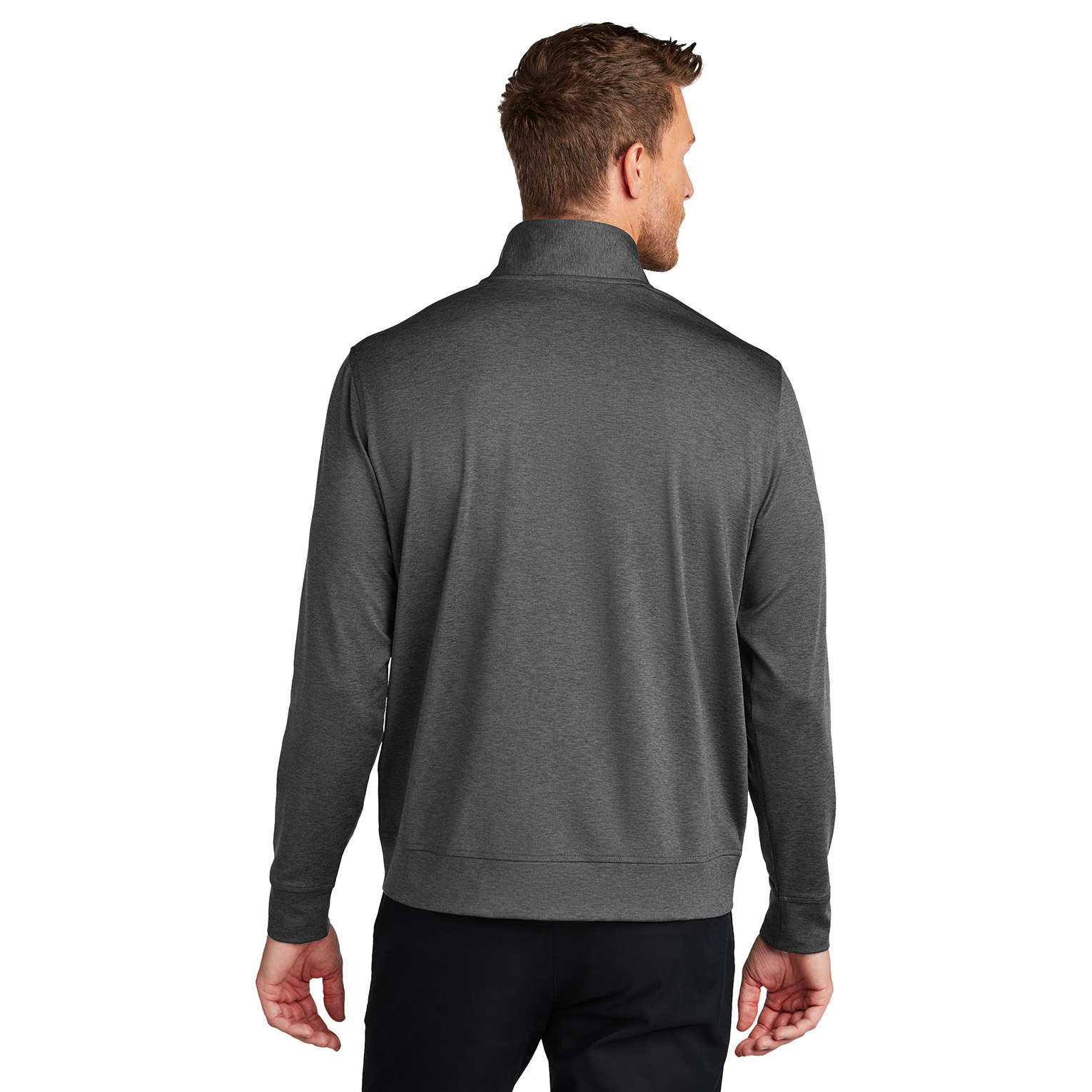 Port Authority K881 C-FREE Double Knit Full-Zip - Grey Steel Heather ...