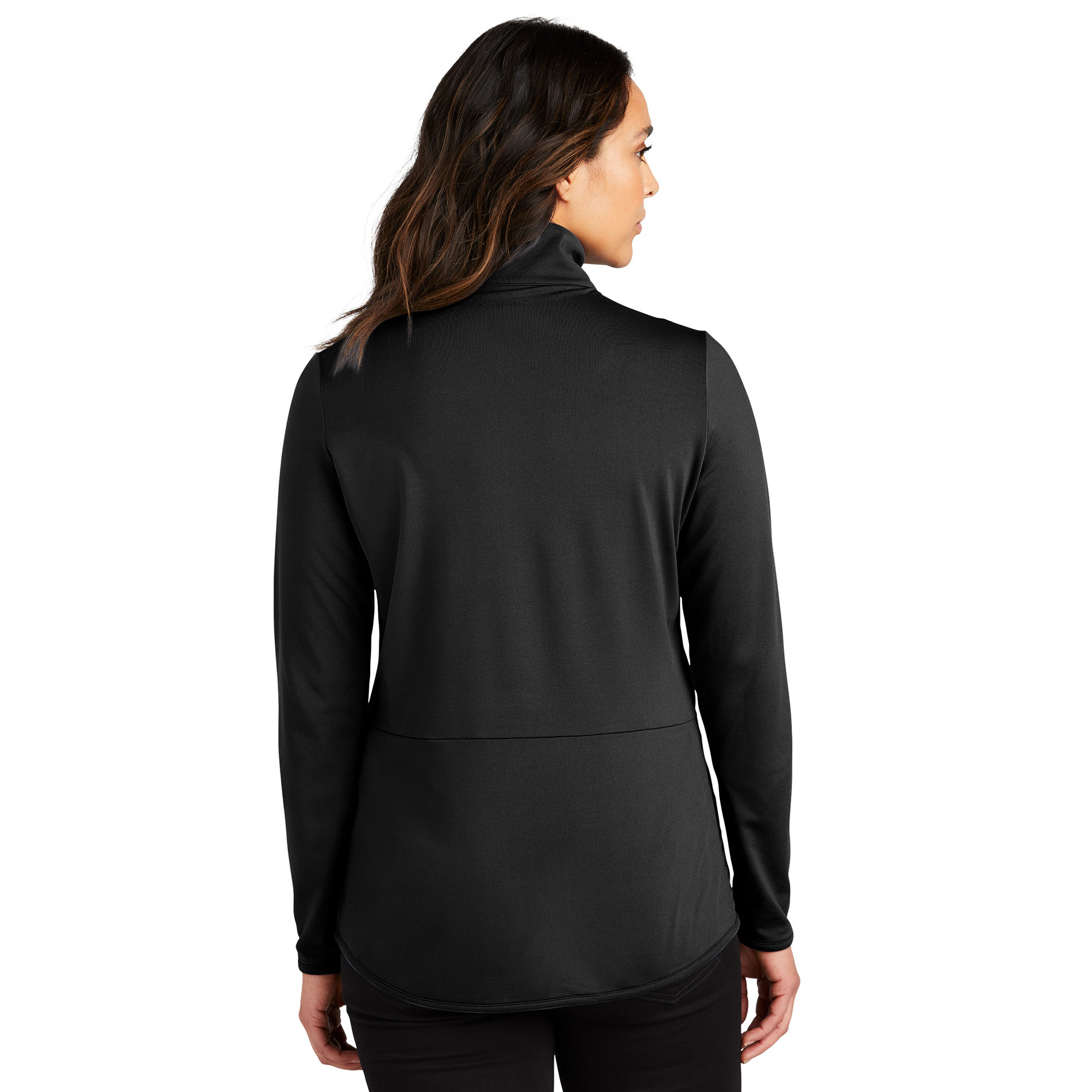 Port Authority LK595 Ladies Accord Stretch Fleece Full-Zip - Black