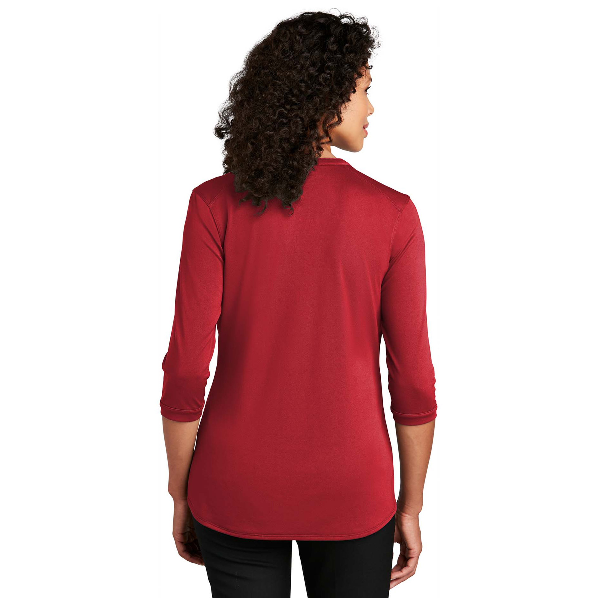 Port Authority LK750 Ladies UV Choice Pique Henley - Rich Red | Full Source