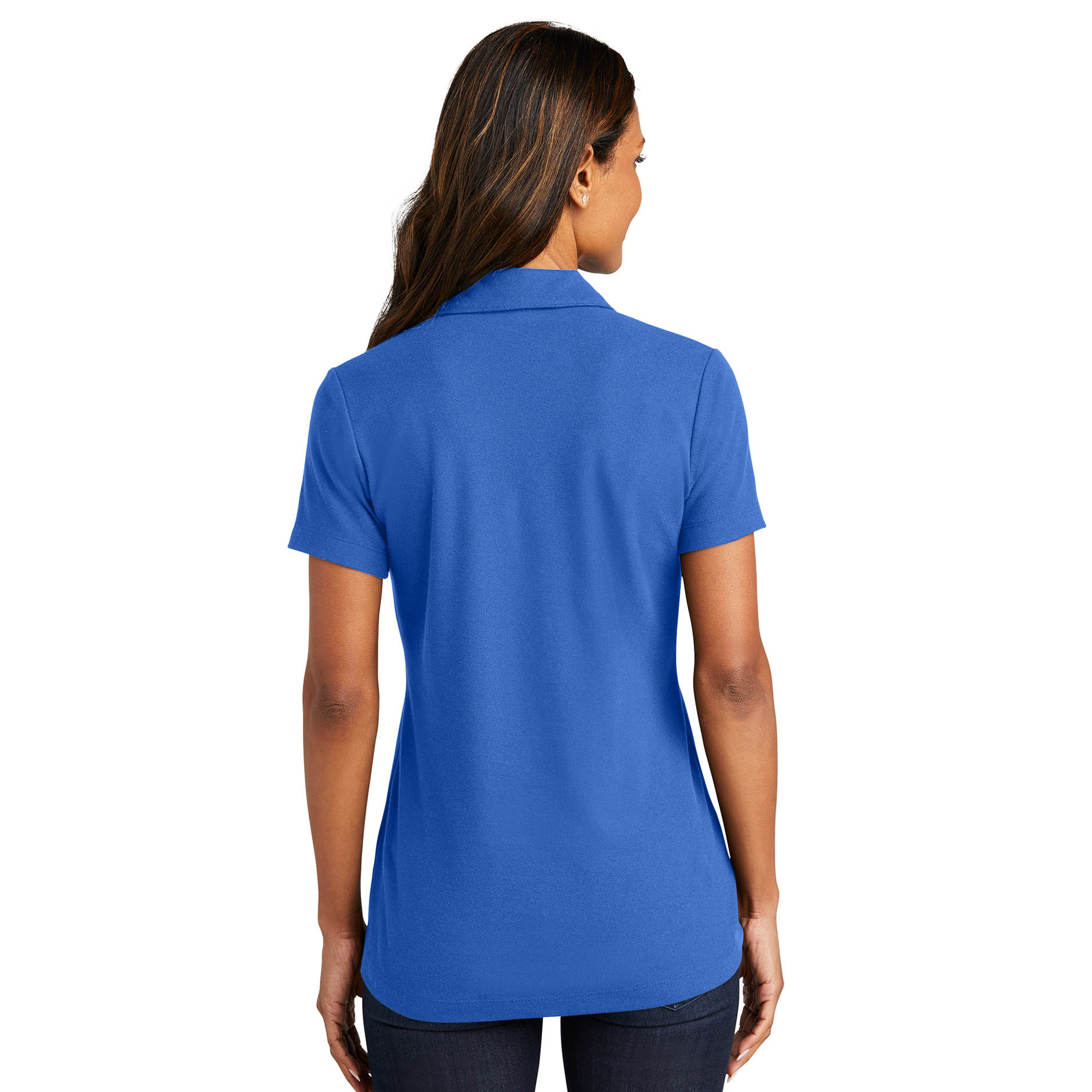 Port Authority LK867 Ladies C-FREE Cotton Blend Pique Polo - True Blue | FullSource.com