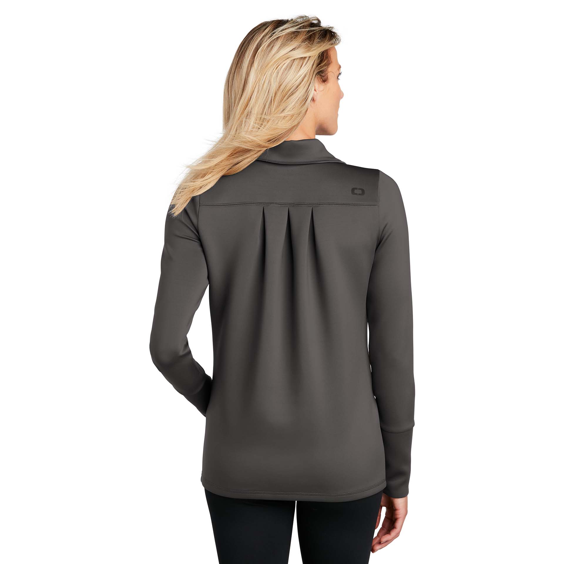 Turmac Gray Color OGIO Endurance LOE703 Ladies Modern Performance Full-Zip - Tarmac Grey ...