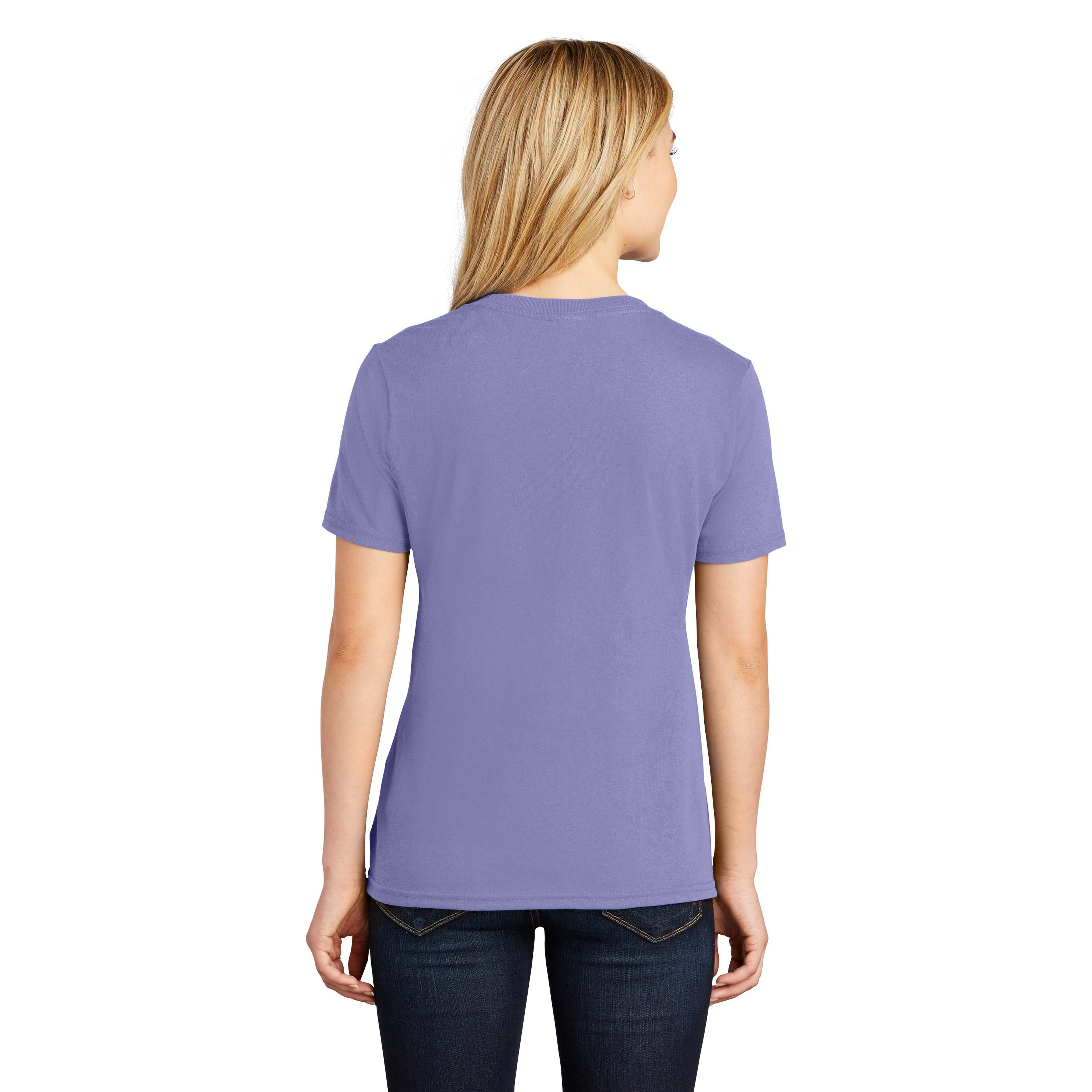 Port & Company LPC54V Ladies 5.4-oz 100% Cotton V-Neck T-Shirt - Violet ...