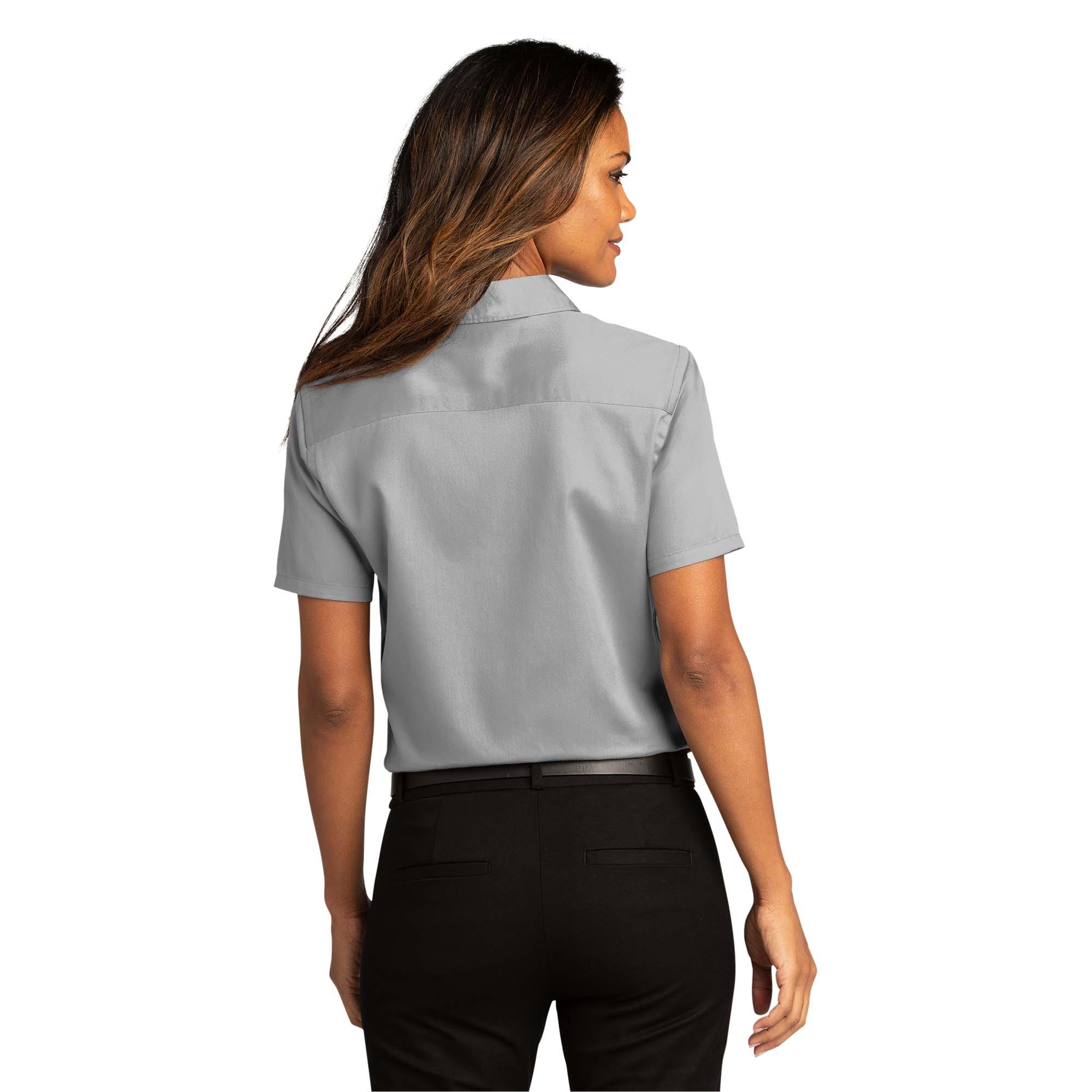 Port Authority LW809 Ladies Short Sleeve SuperPro React Twill Shirt ...