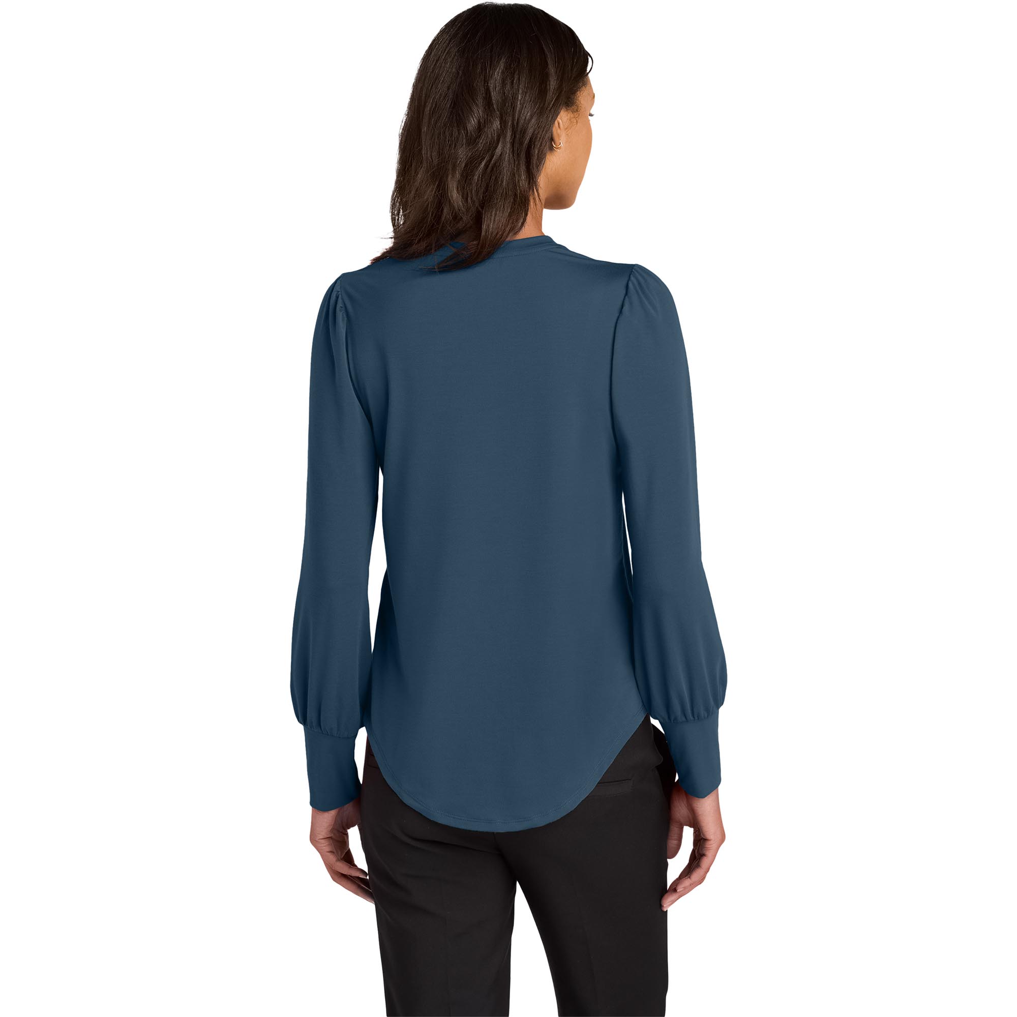 Mercer+Mettle MM1019 Ladies Stretch Jersey Long Sleeve Blouson Top