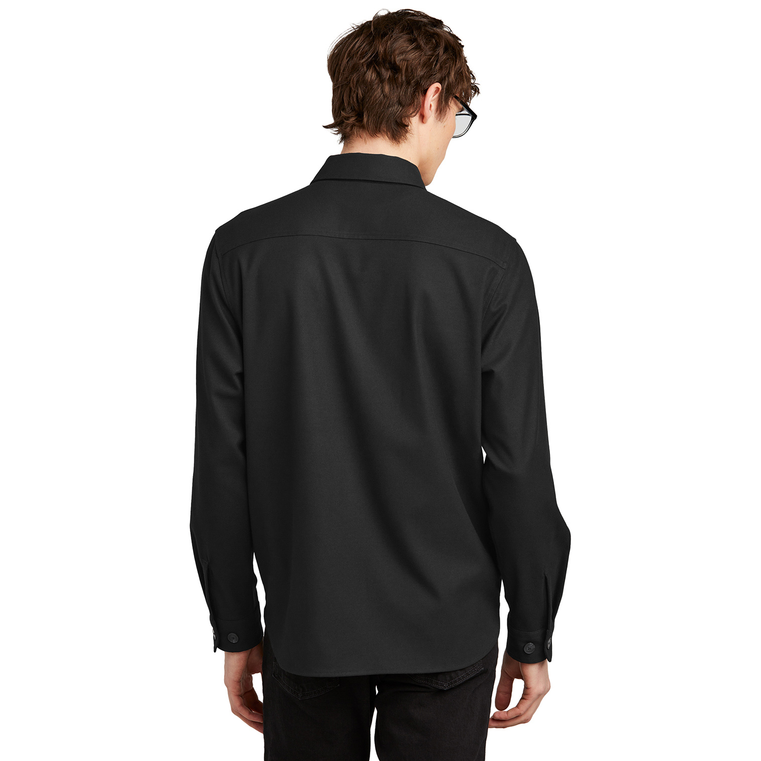 Mercer+Mettle MM2020 Long Sleeve Twill Overshirt - Deep
