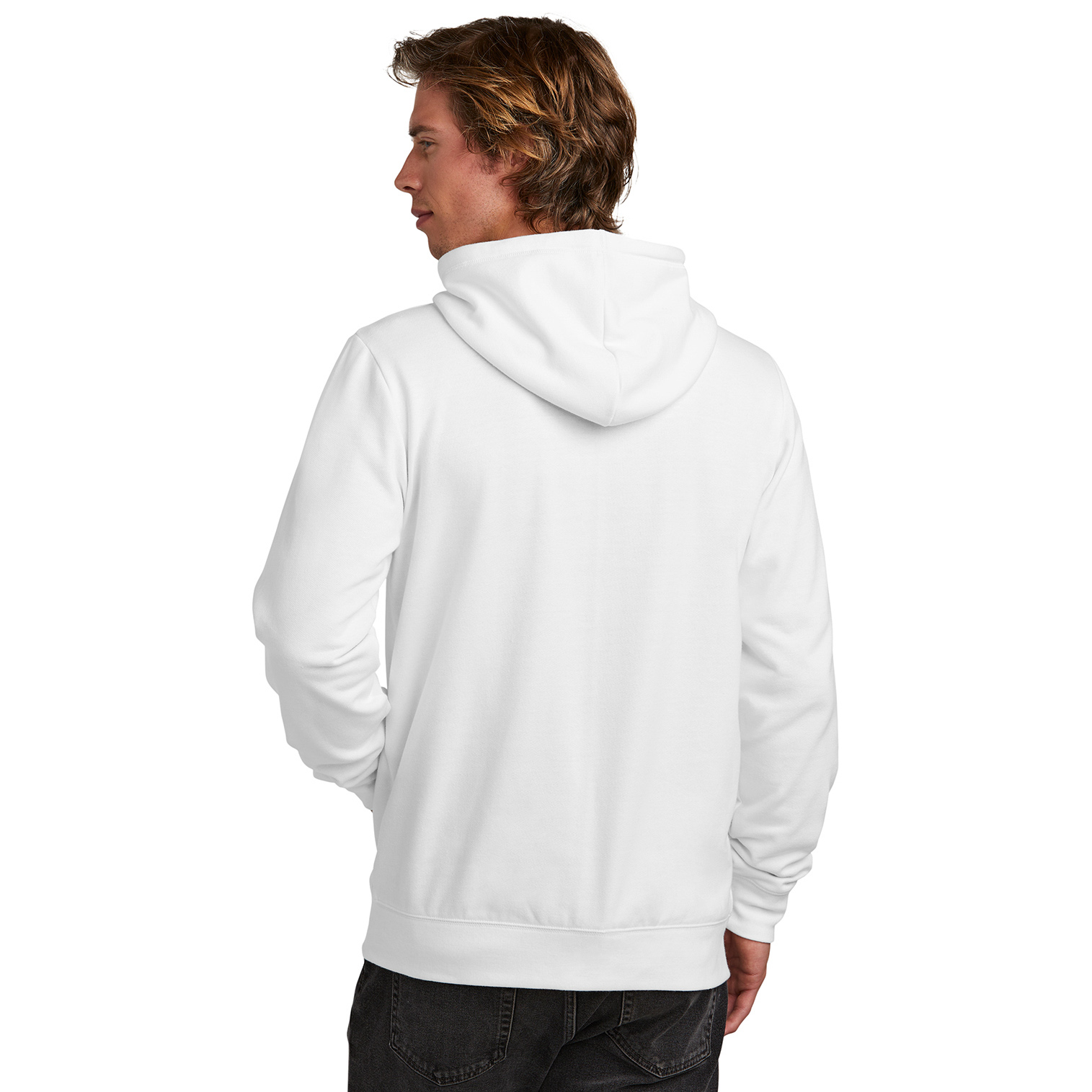 New Era NEA551 Comeback Fleece Full-Zip Hoodie - White | Full Source